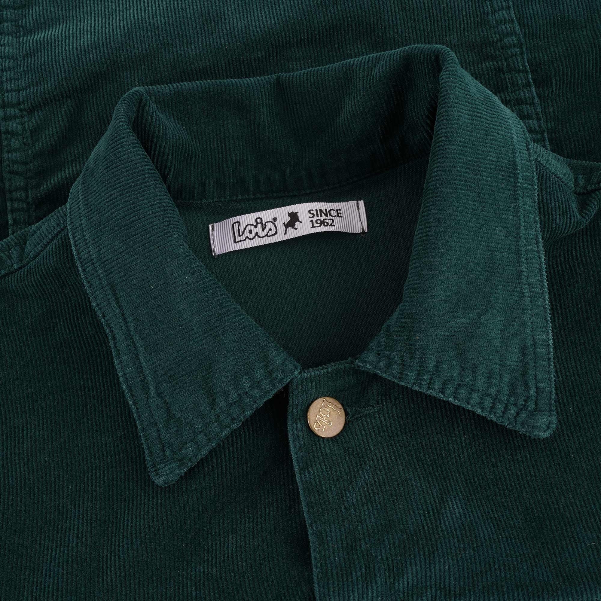 Lois Jeans Tejana Thin Cord Jacket - Bottle Green