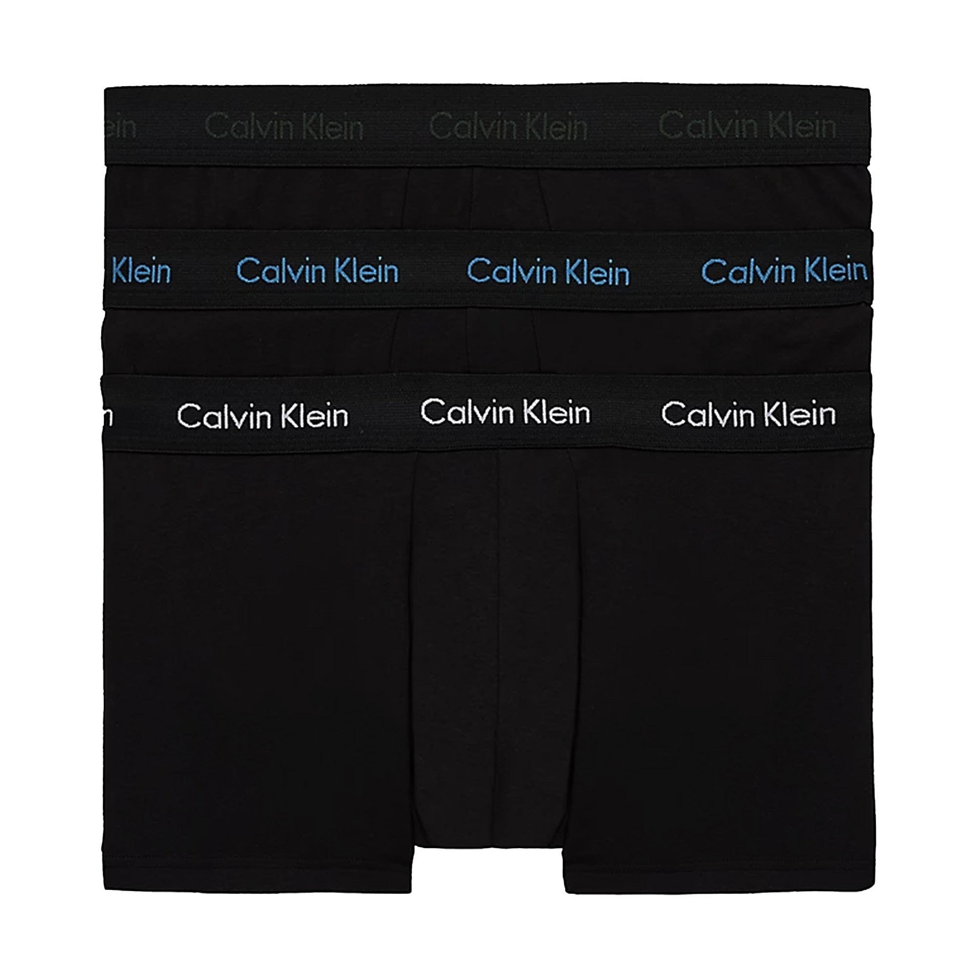 Calvin Klein 3 Pack Trunks Cotton Stretch - Grey Element/Grey/Tapestry Teal