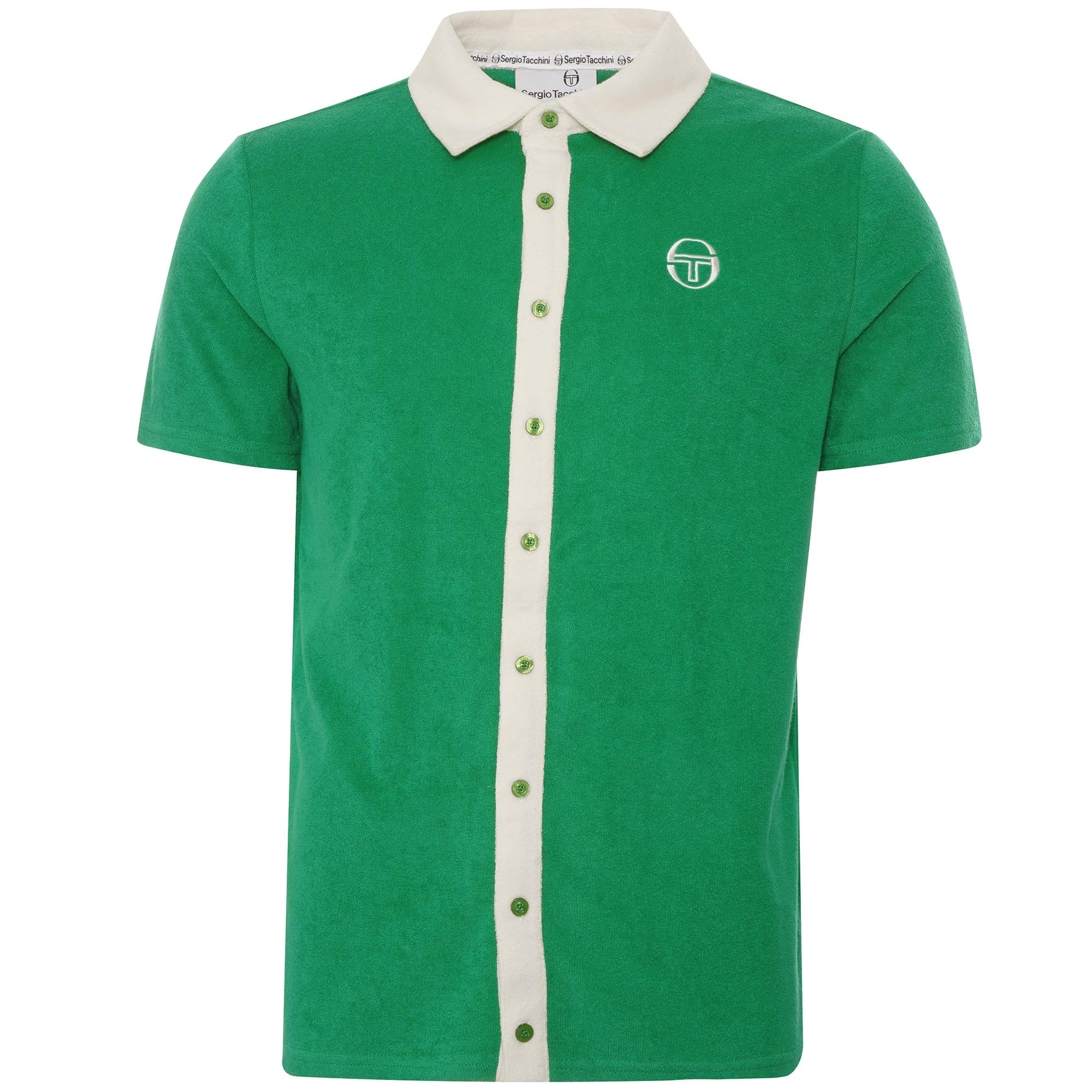 Sergio Tacchini Bianco Polo Shirt - Jolly Green
