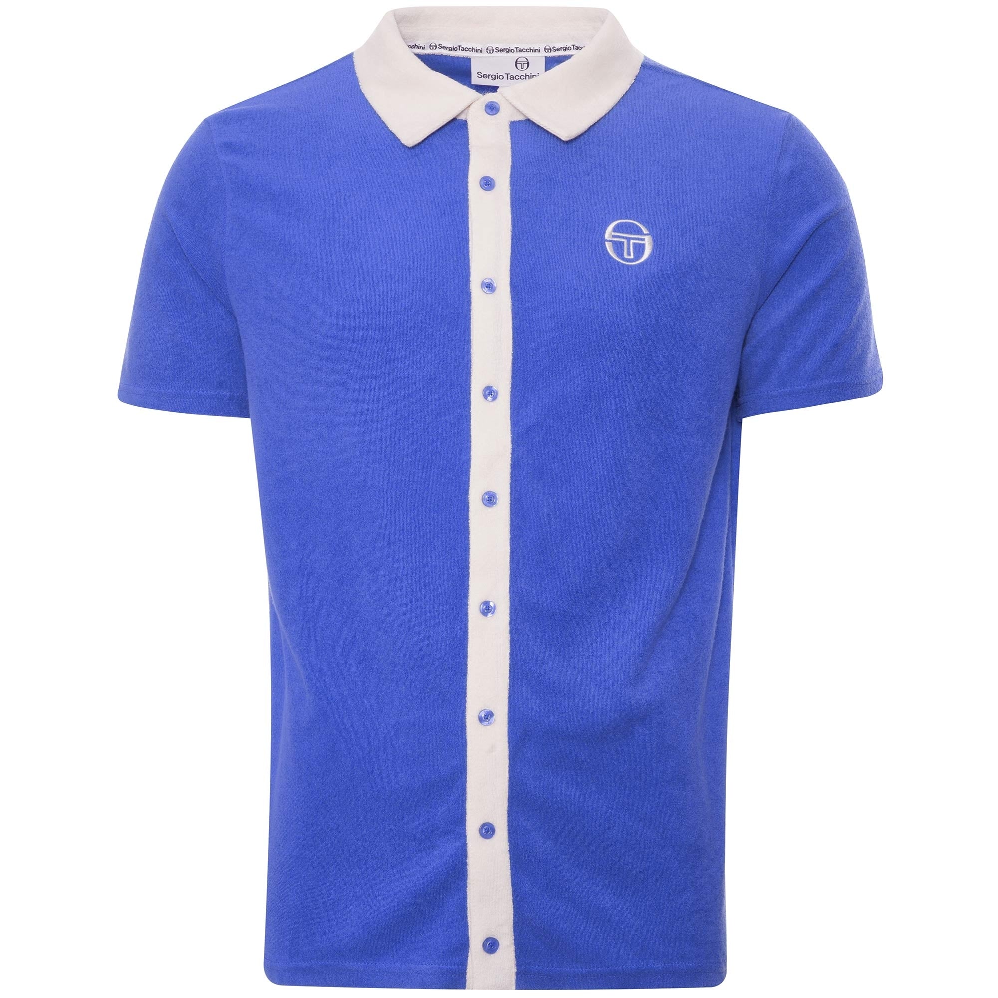 Sergio Tacchini Bianco Polo Shirt - Palace Blue