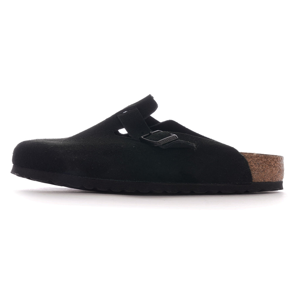 Boston BS Soft Footbed Suede Leather - Black