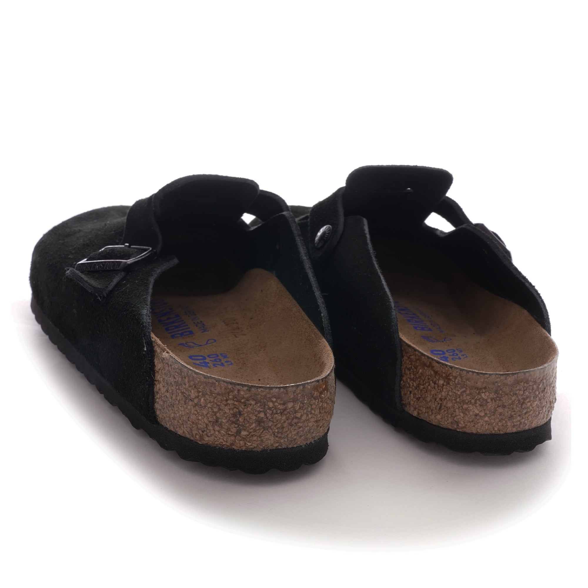 Boston BS Soft Footbed Suede Leather - Black
