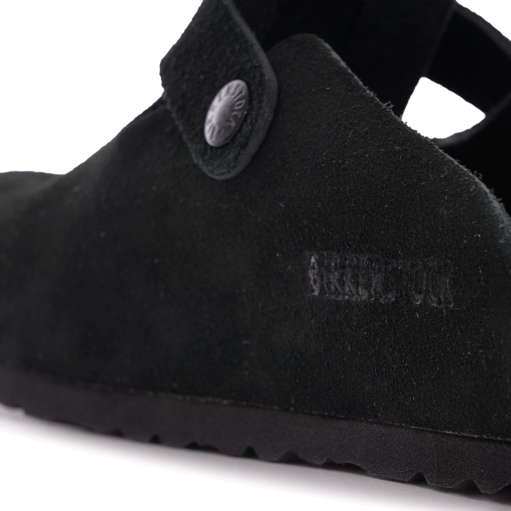 Boston BS Soft Footbed Suede Leather - Black