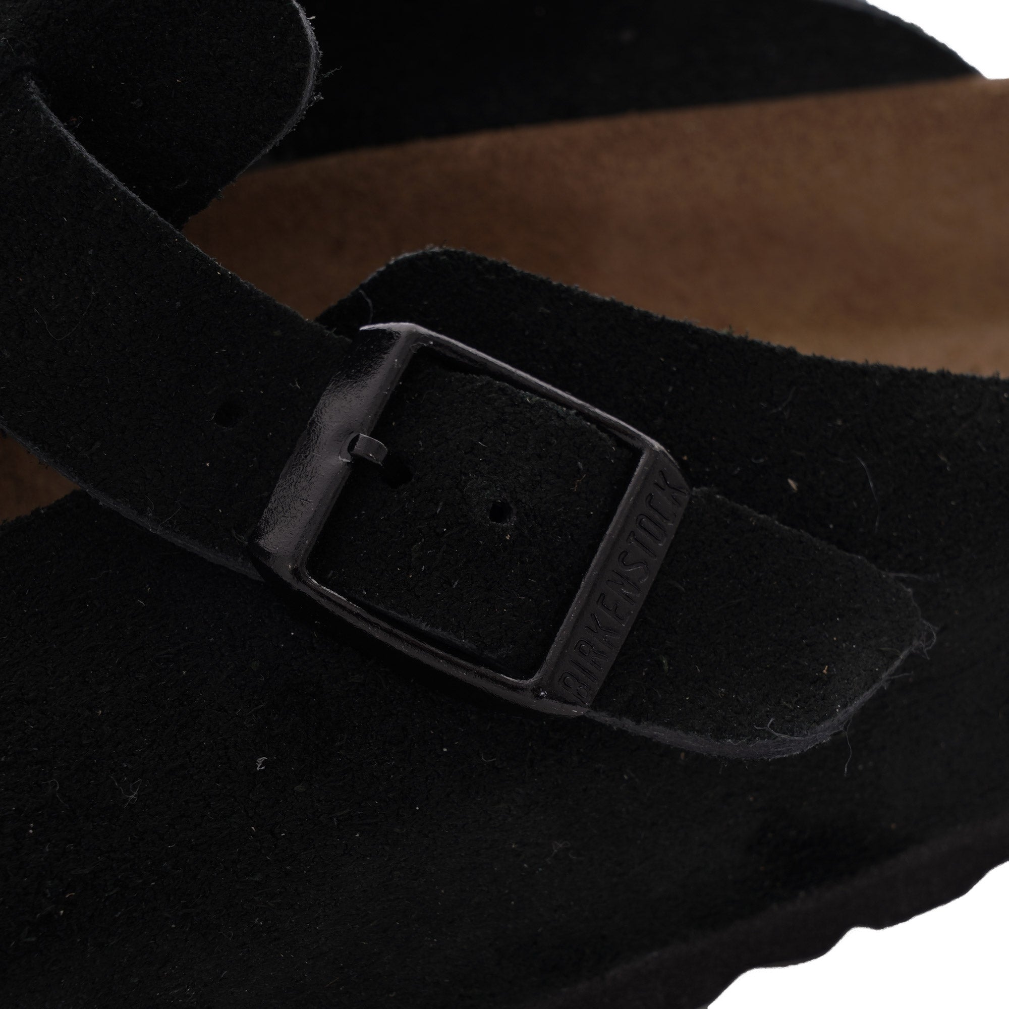 Boston BS Soft Footbed Suede Leather - Black