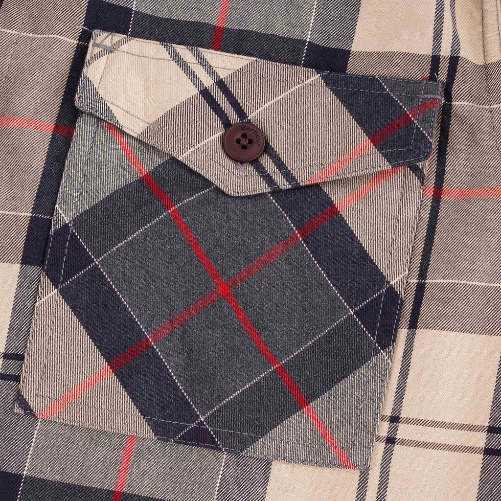 Barbour Canwell Over Shirt - Stone Tartan