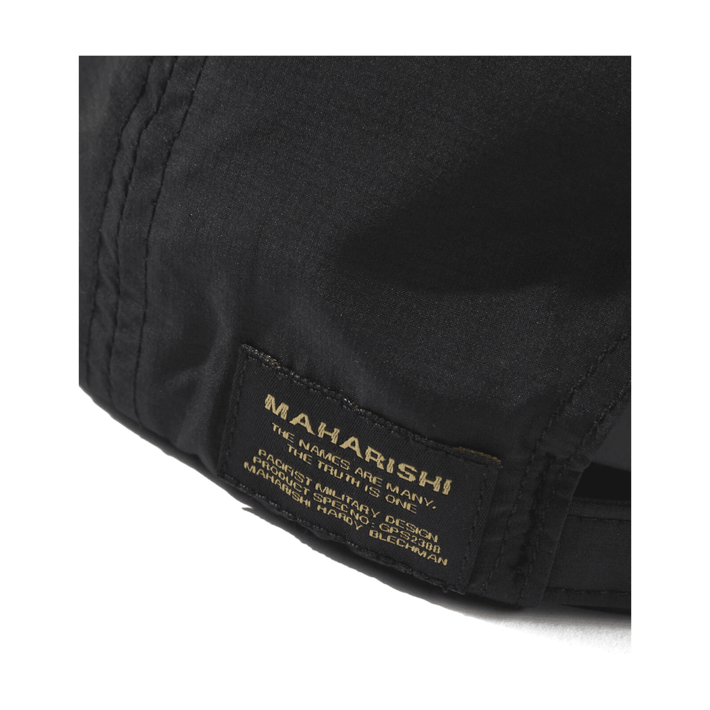 Maharishi Recycled Ripstop 6 Panel Cap - Black