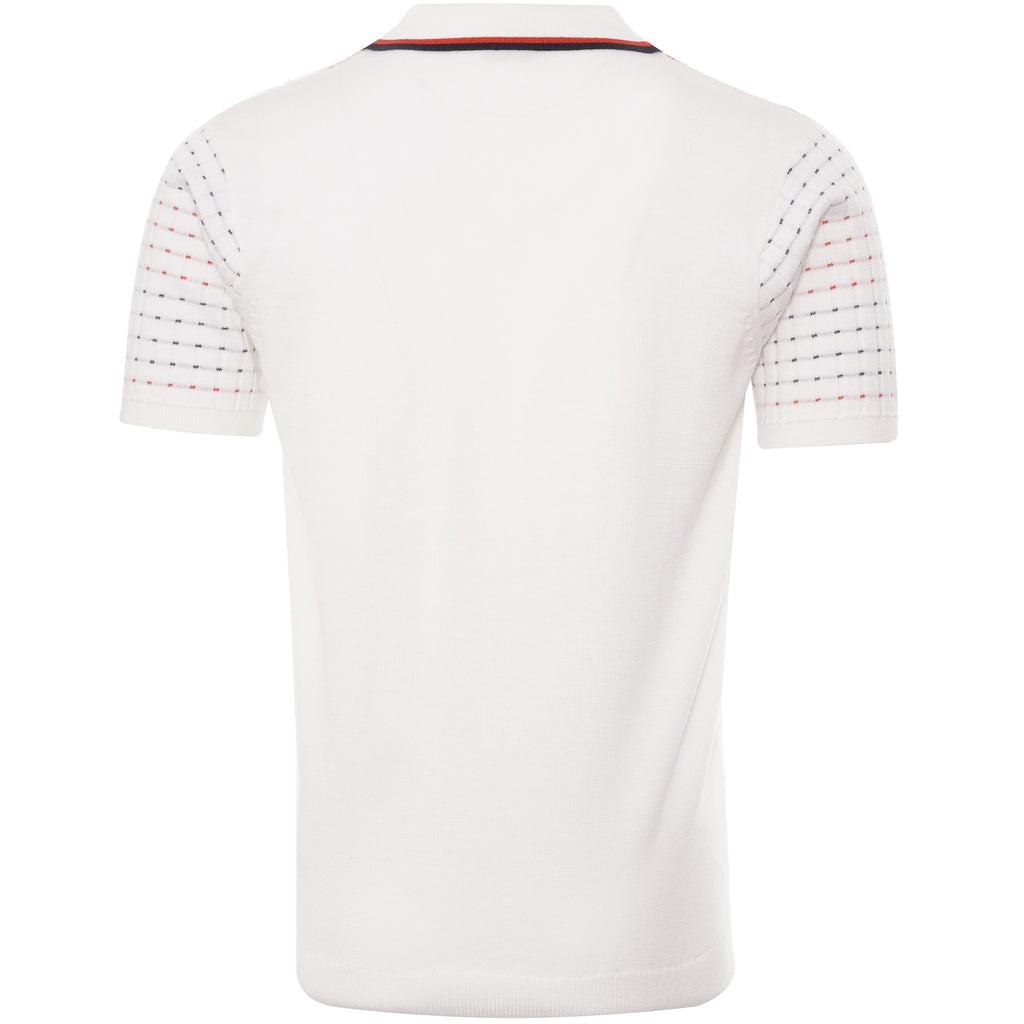 Gabicci Vintage Connery Polo Shirt - White