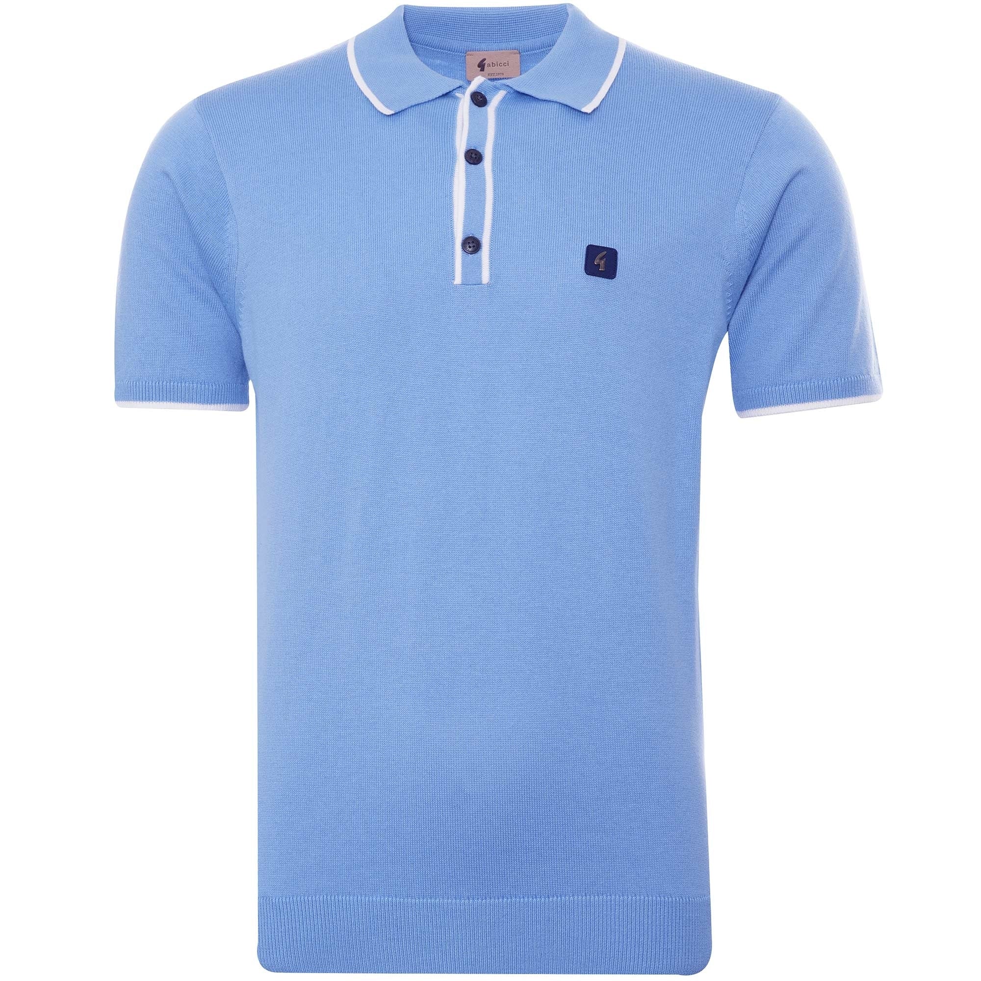 Gabicci Vintage Lineker Polo Shirt - Skyway
