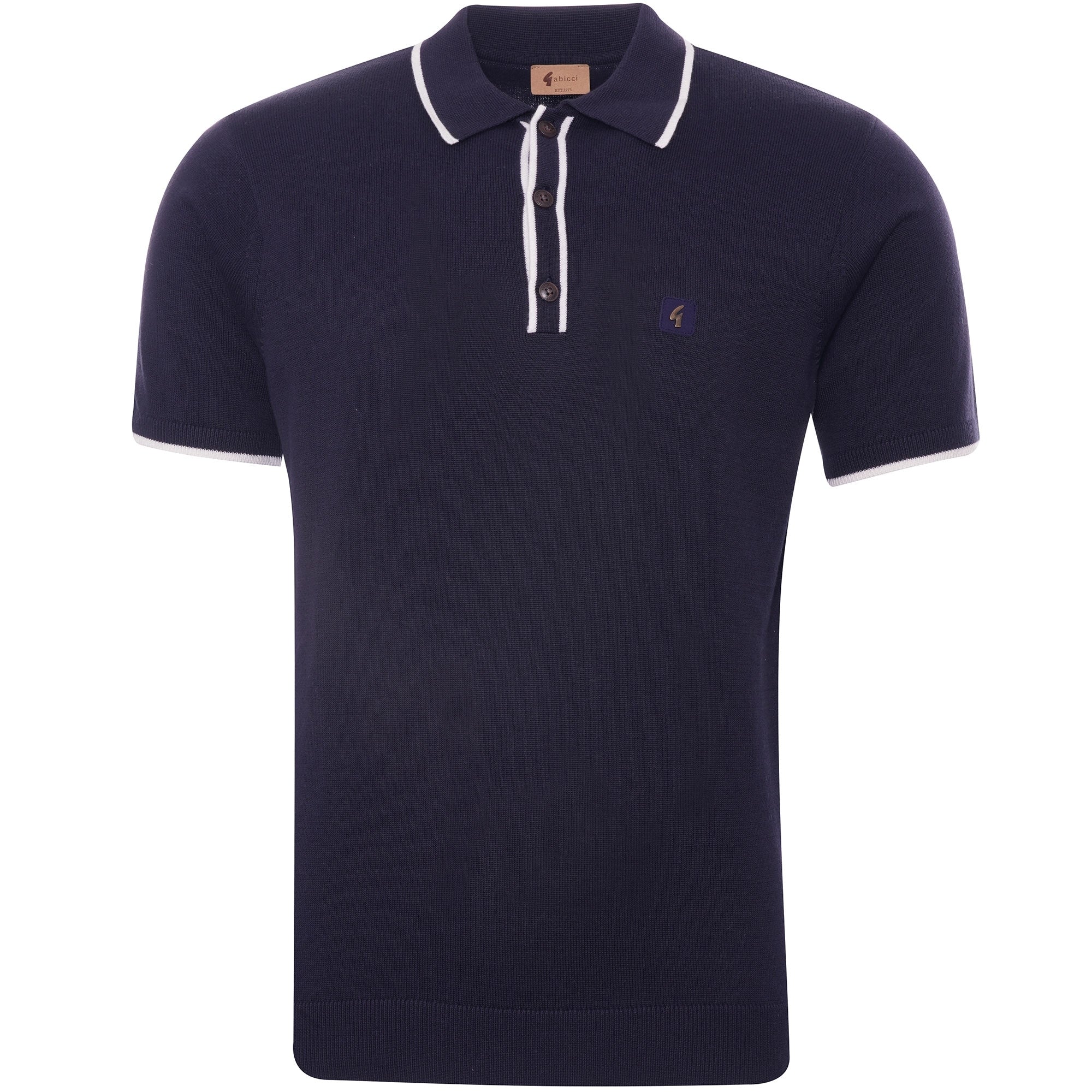 Gabicci Vintage Lineker Polo Shirt - Navy
