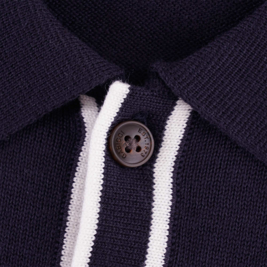 Gabicci Vintage Lineker Polo Shirt - Navy