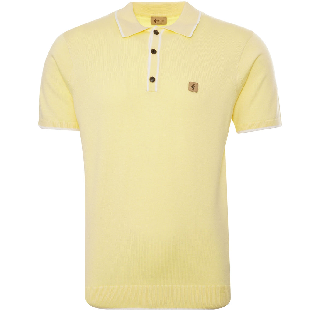 Gabicci Vintage Lineker Polo Shirt - Vanilla