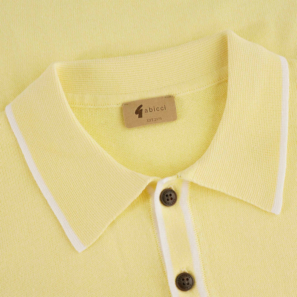 Gabicci Vintage Lineker Polo Shirt - Vanilla