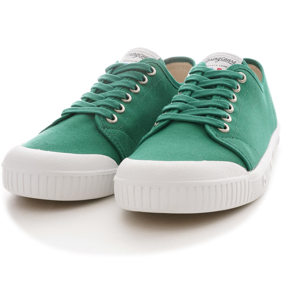 Spring Coaut Spring Court G2 Organic Canvas Shoe - Pine Green – Stuarts London