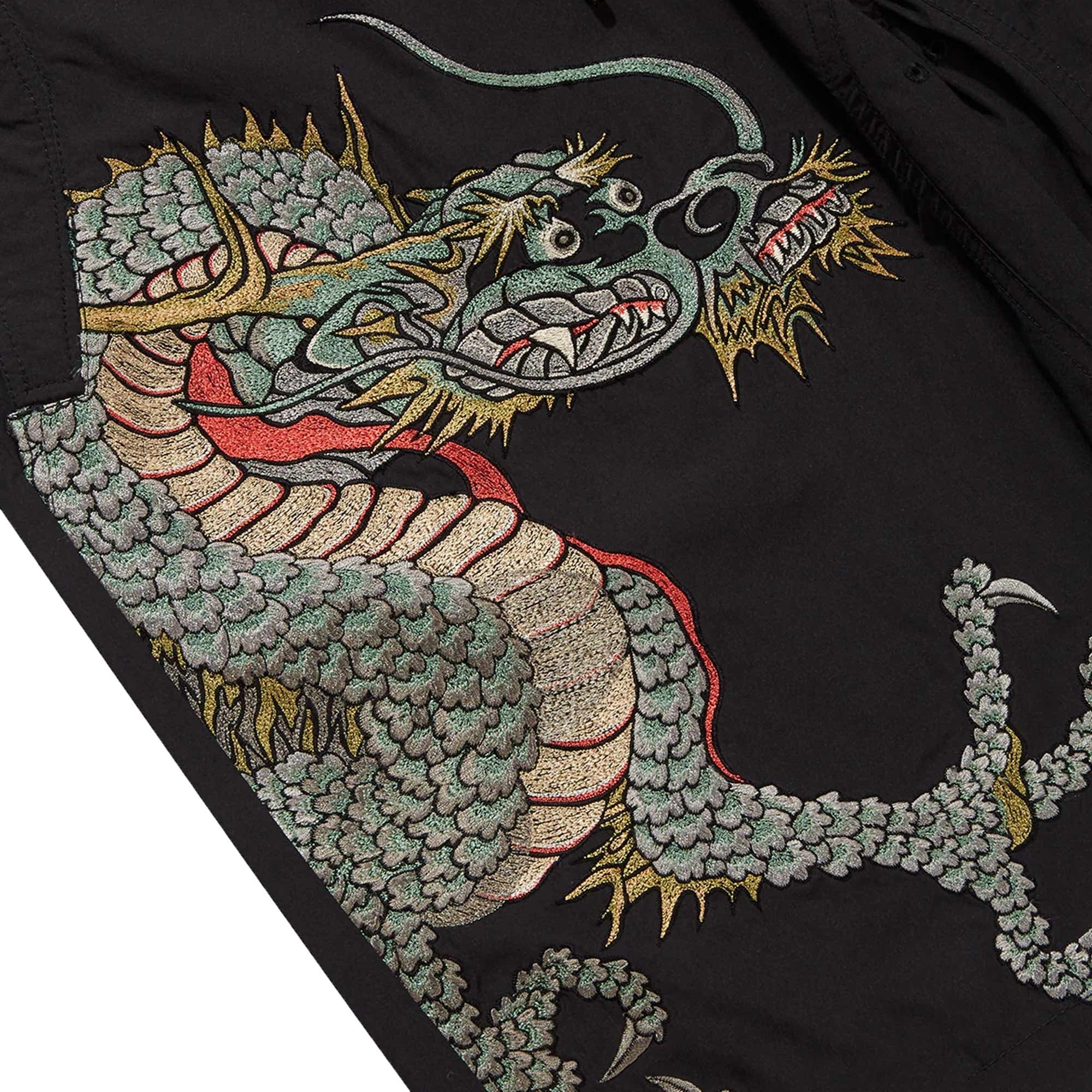 Maharishi Dragon & Tiger Trackshorts - Black