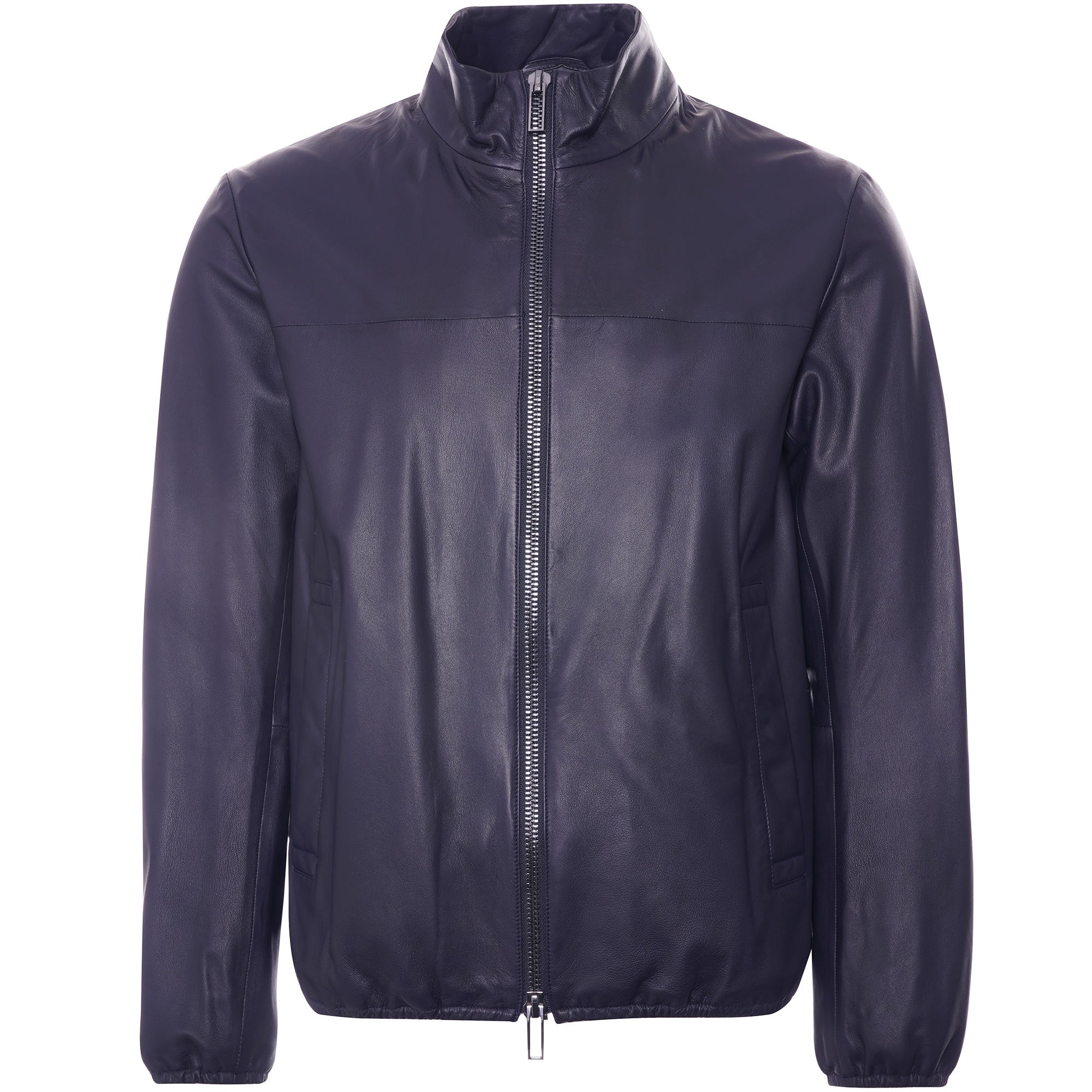 Emporio Armani Semi-Aniline Nappa Lambskin Blouson With Full