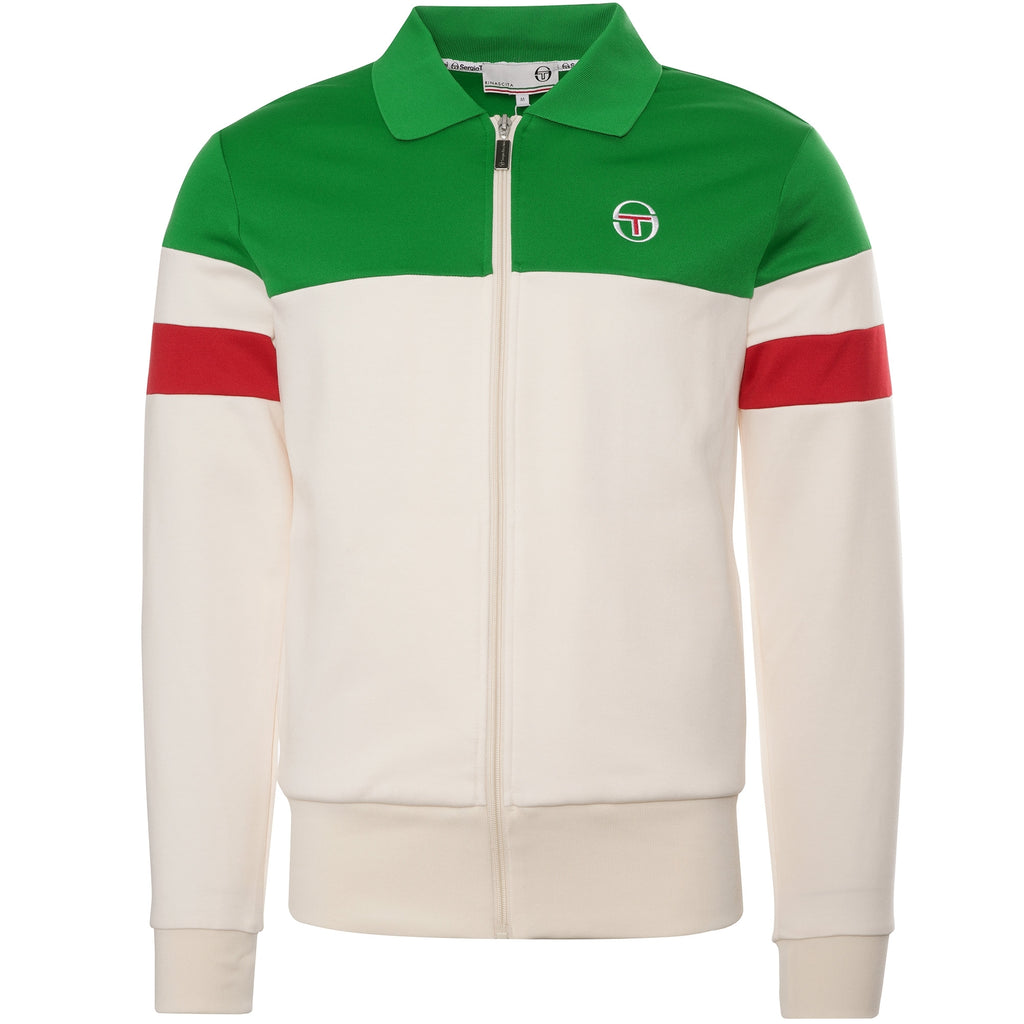 Sergio Tacchini Tomme Track Top - Gardenia/Jolly Green
