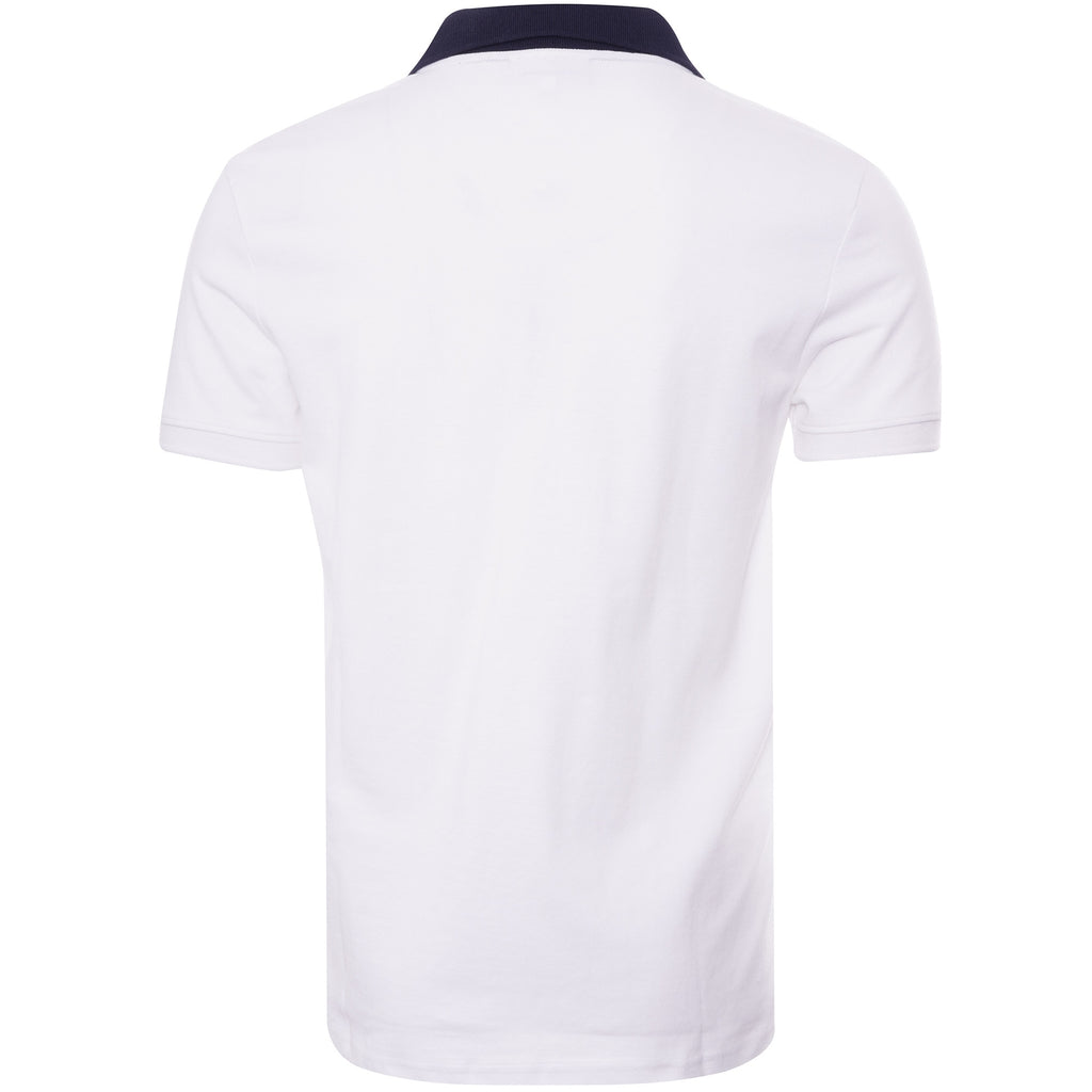 Sergio Tacchini Supermac Polo Shirt - White/Tango Red