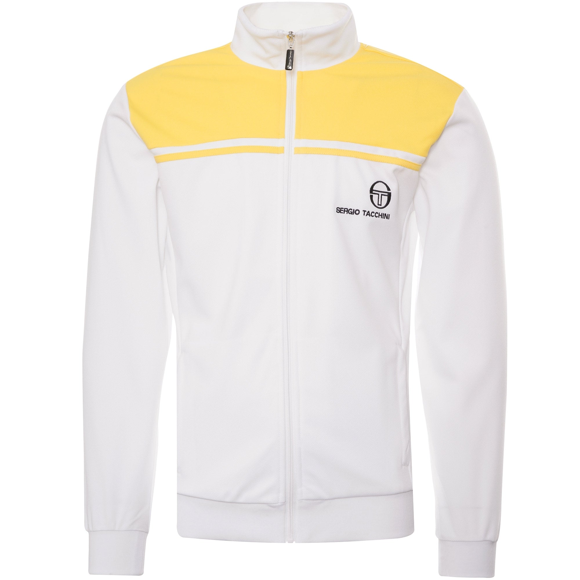 Sergio Tacchini New Young Track Top - White/Lemon Drop