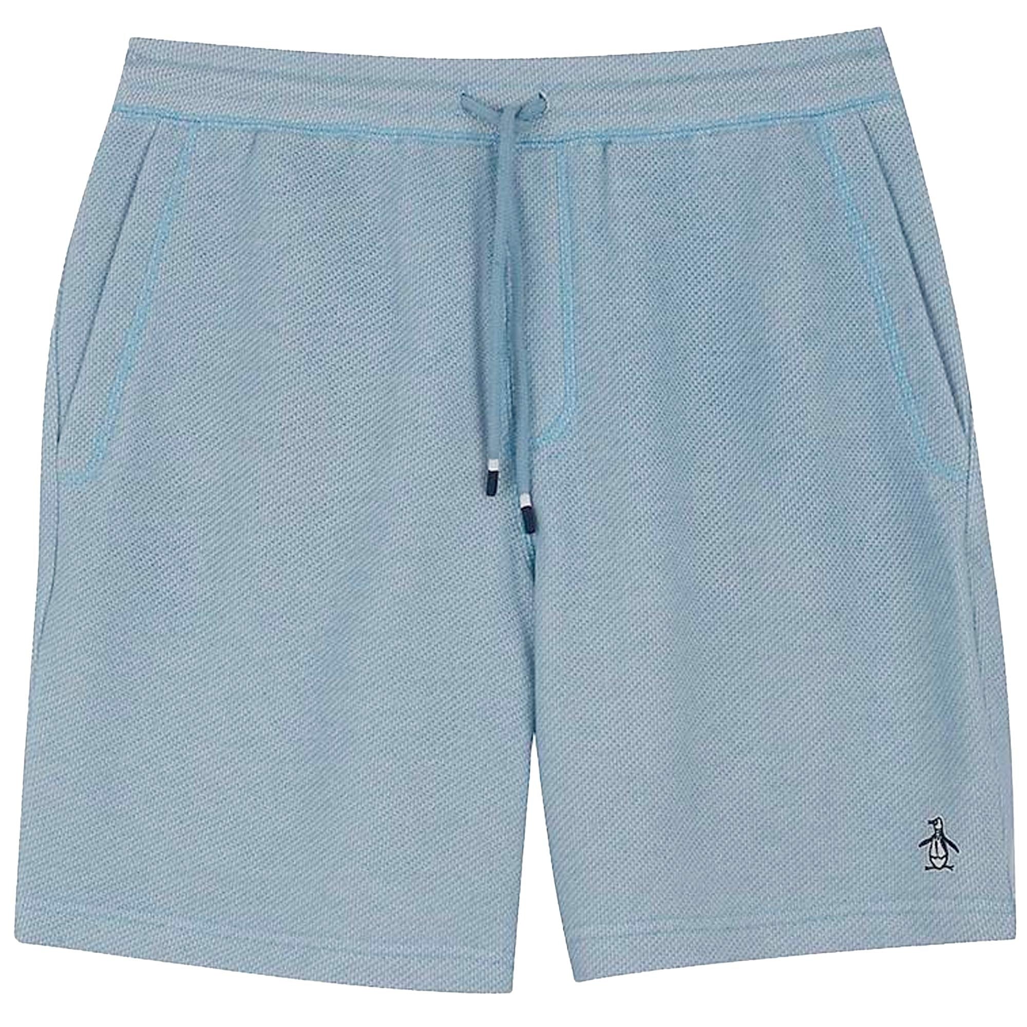Original Penguin Knitted Shorts - Faded denim
