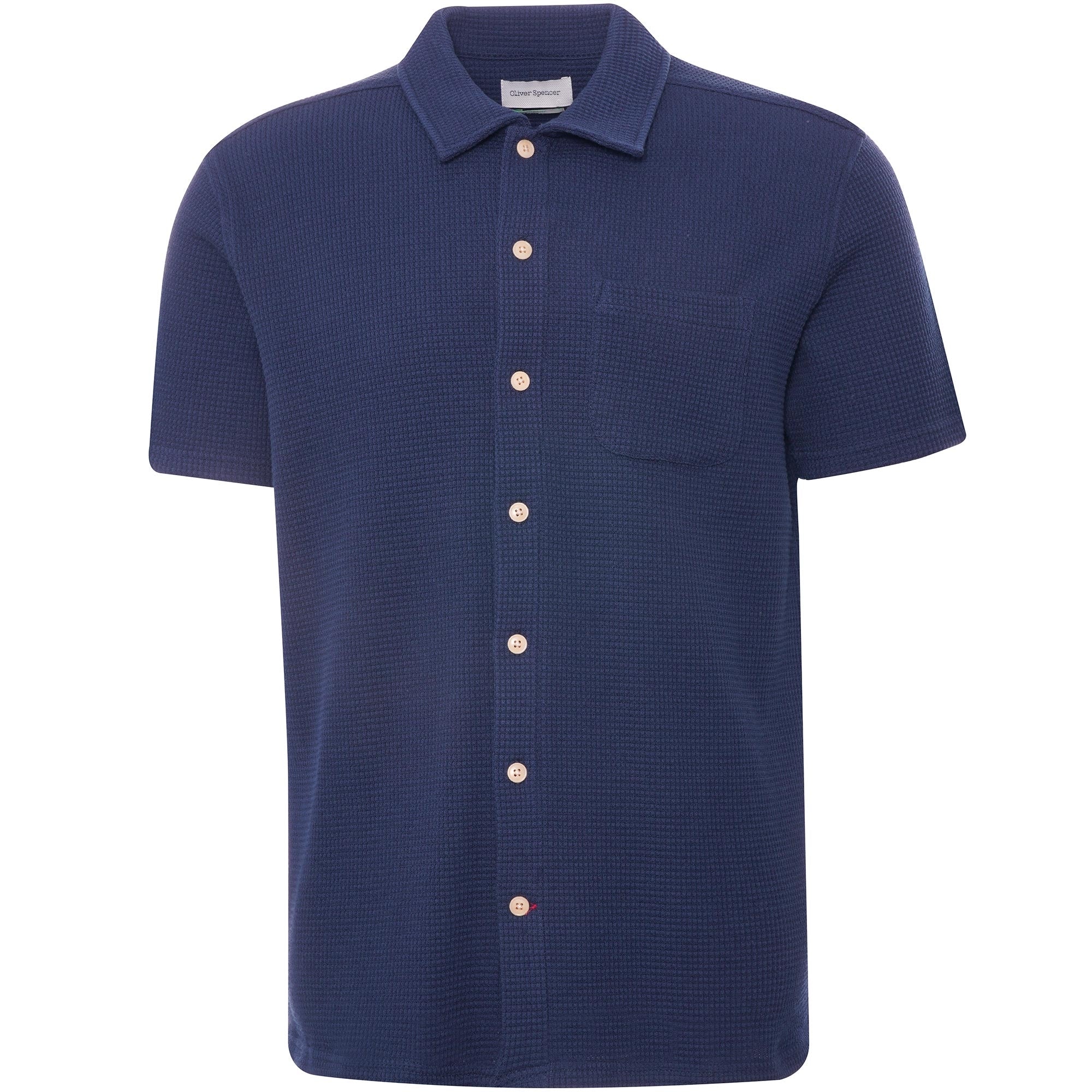 Riviera Short Sleeve Jersey Shirt Lulworth - Navy