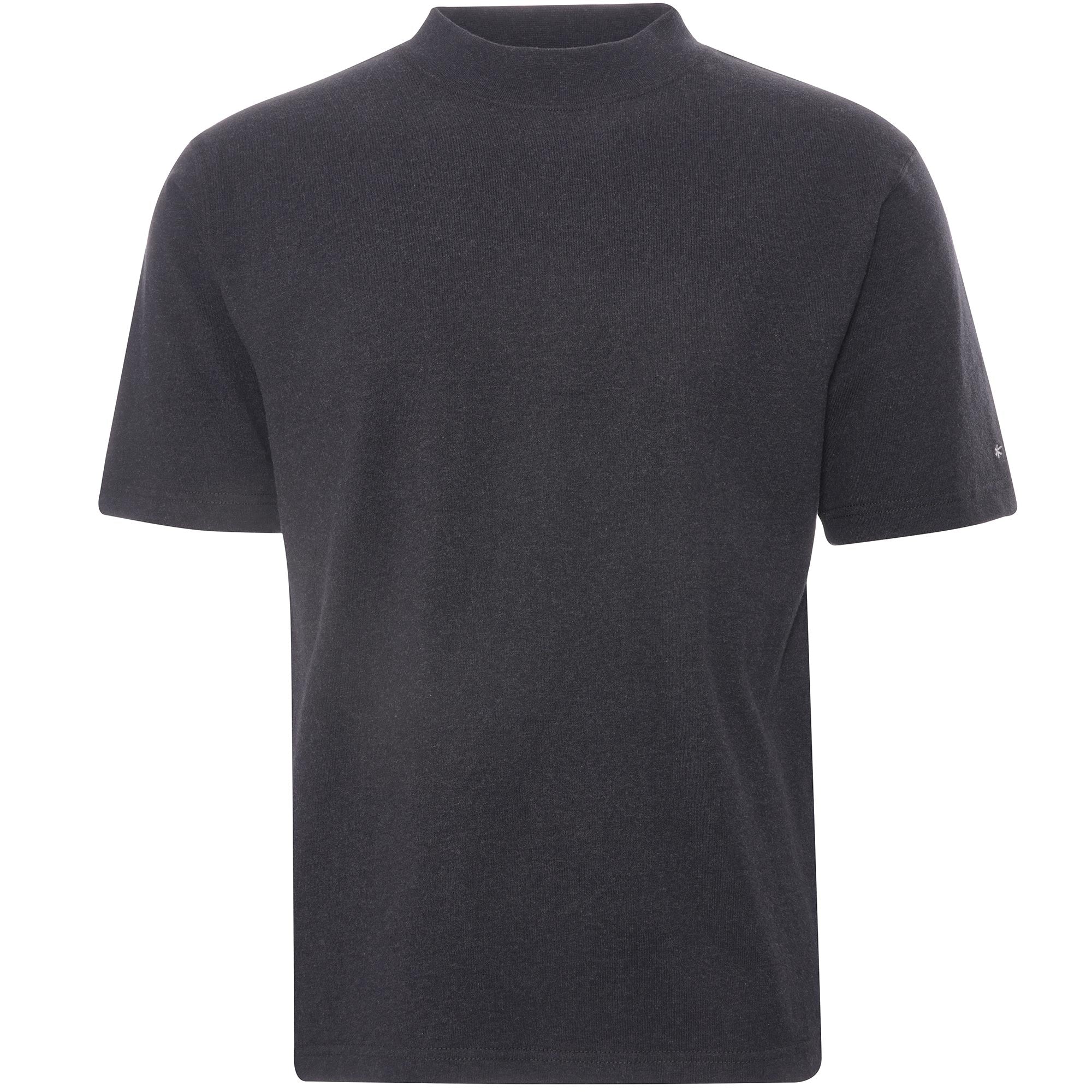 Snow Peak Recycled Cotton Heavy Mockneck T-Shirt - Black