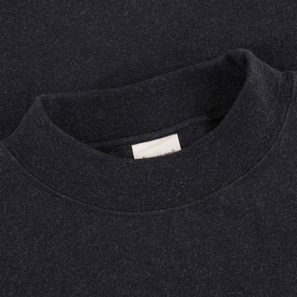 Snow Peak Recycled Cotton Heavy Mockneck T-Shirt - Black