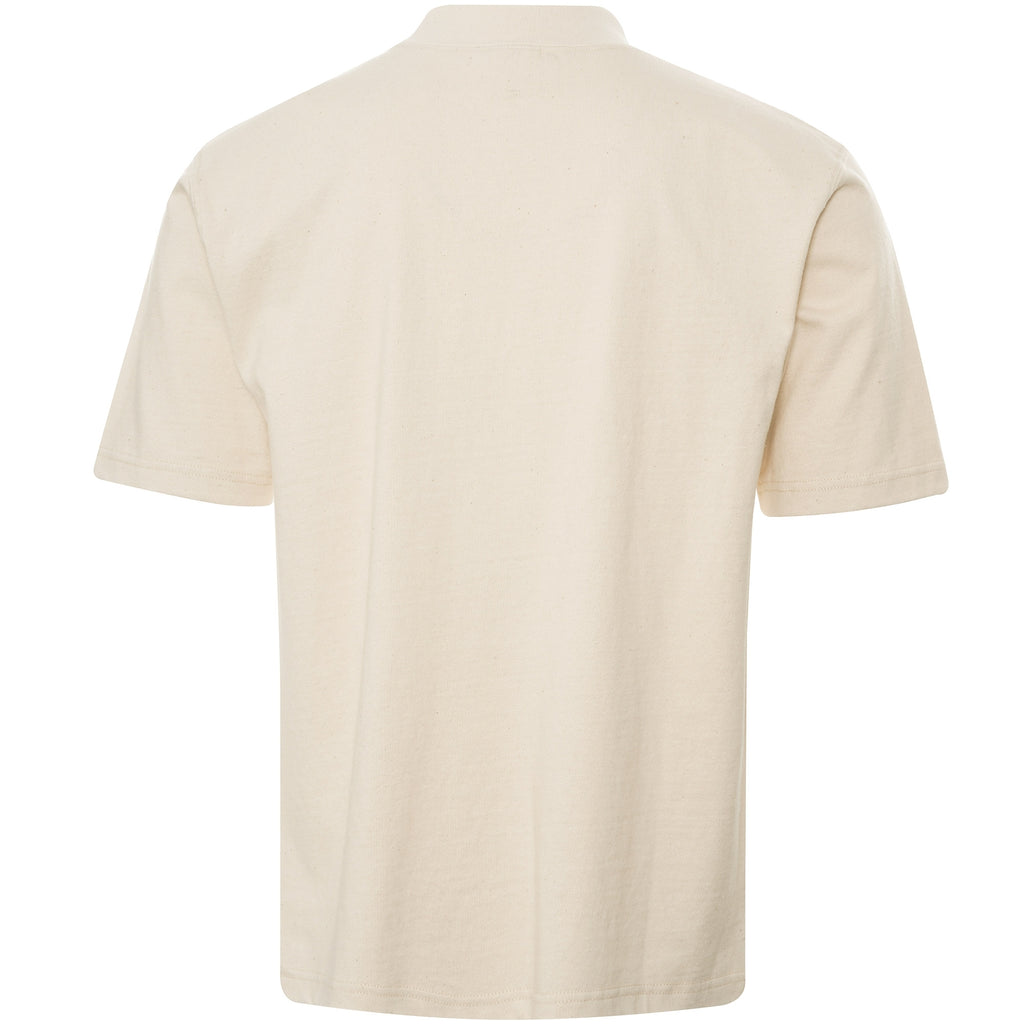 Snow Peak Recycled Cotton Heavy Mockneck T-Shirt - Ecru