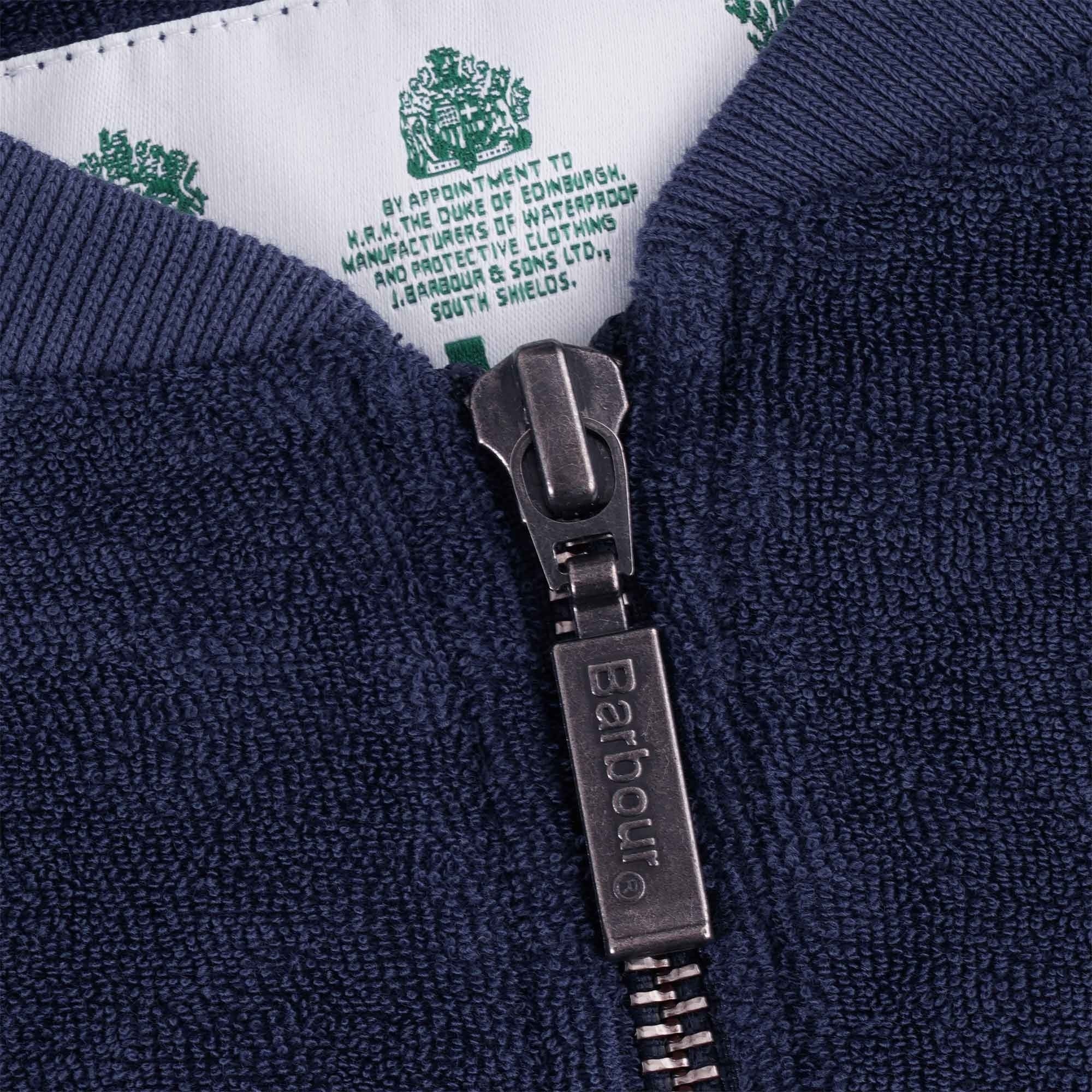 Barbour Yates Half Zip Sweatshirt - Navy