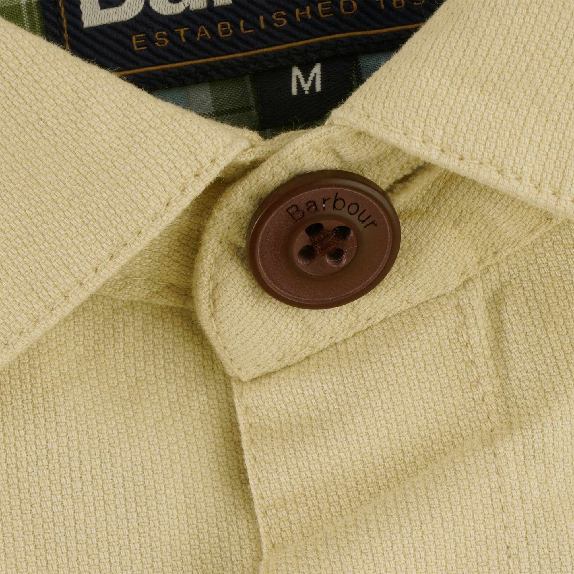 Barbour Burnside Overshirt - Light Stone