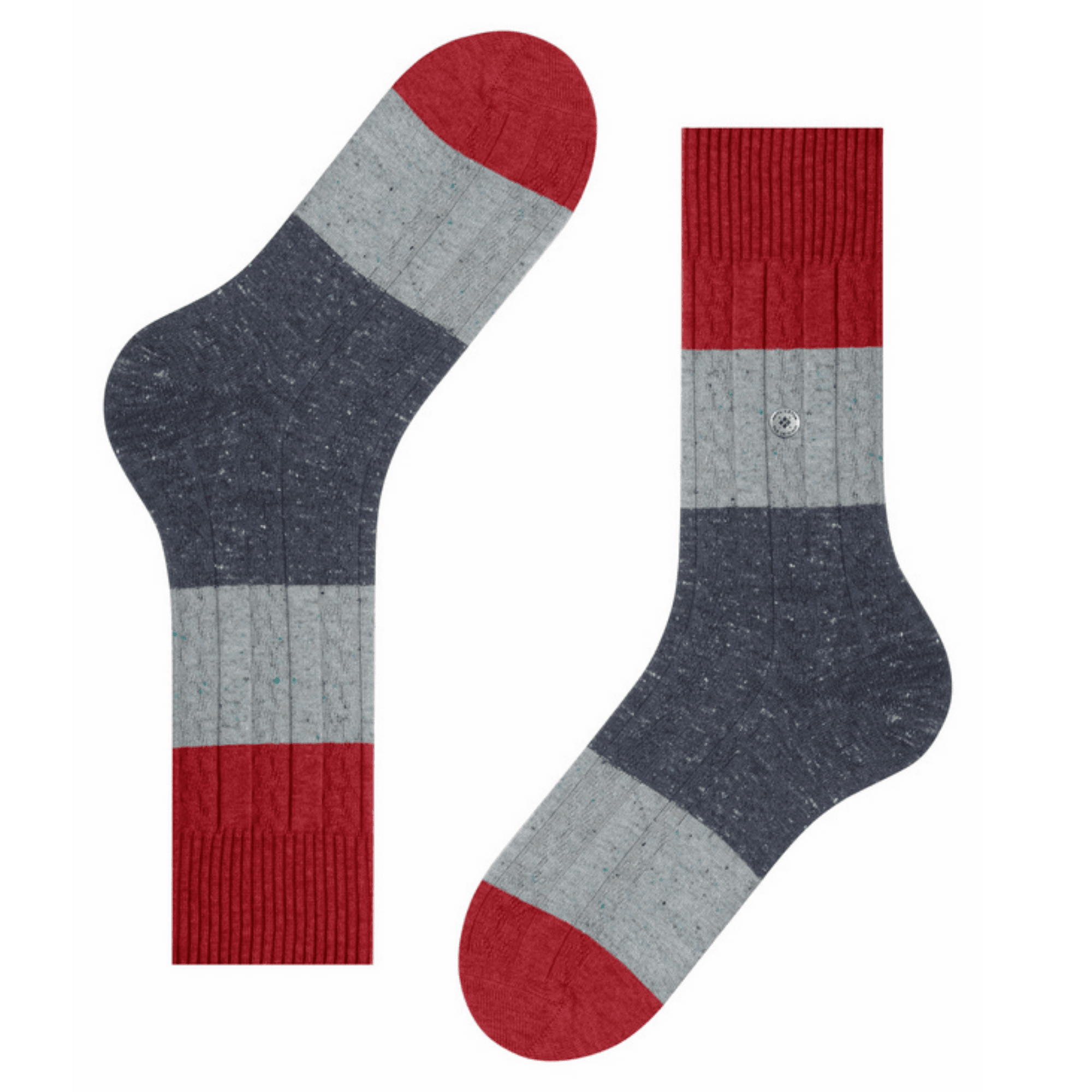 Burlington Socks Nautical Cable Socks - Red
