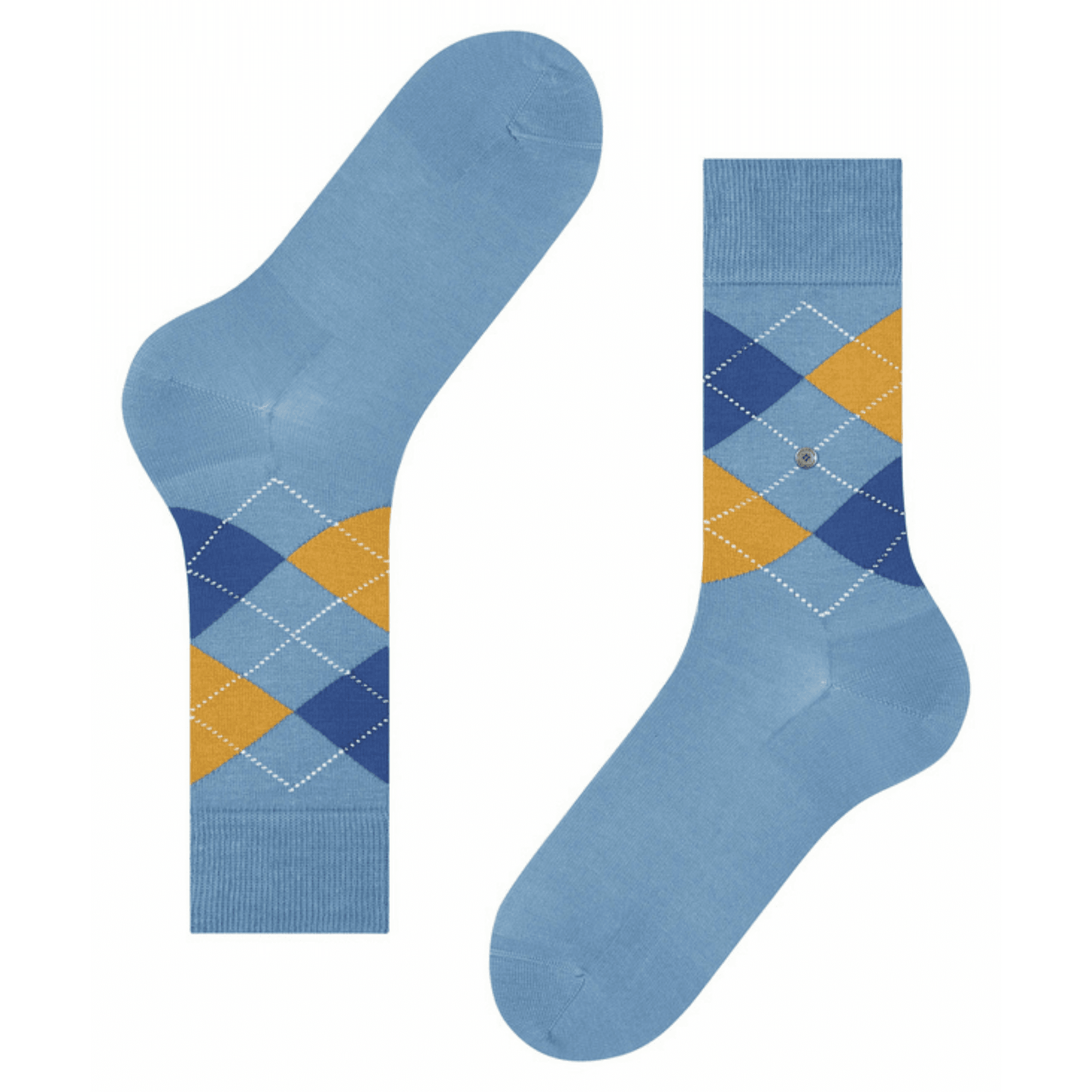 Burlington Socks Manchester Socks - Blue/Yellow