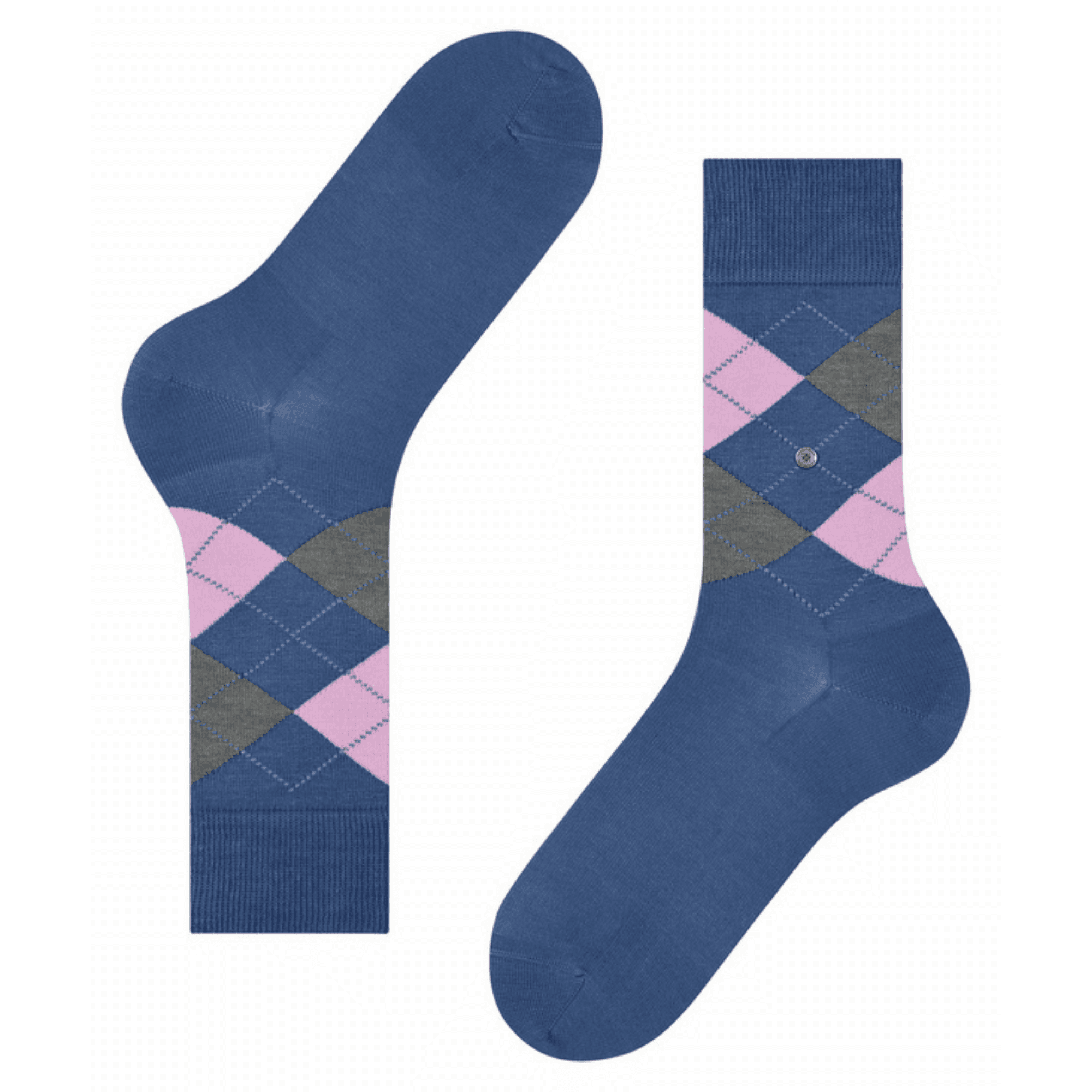 Burlington Socks Manchester Socks - Blue/Pink
