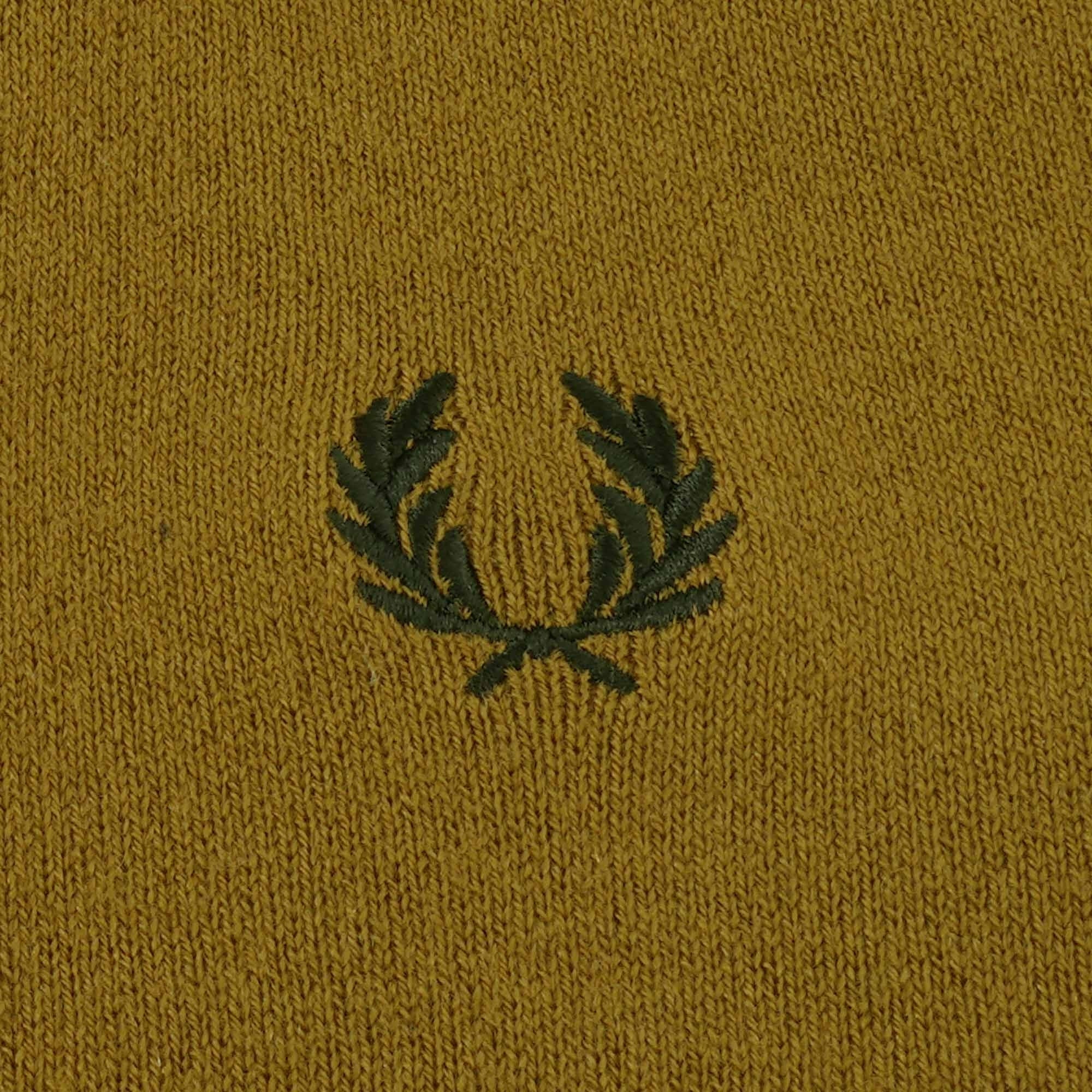 Fred Perry Double Placket Cardigan - Dark Caramel