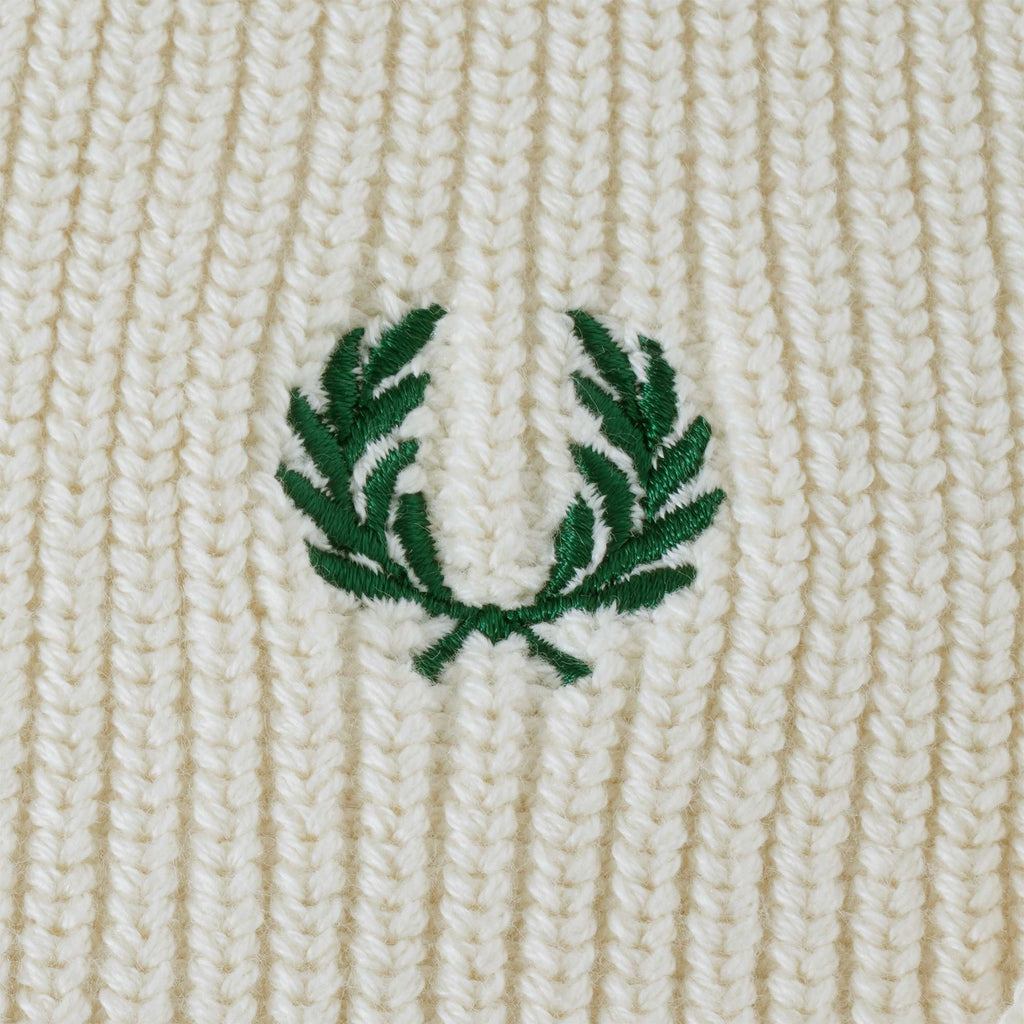 Striped V-Neck Jumper - Ecru