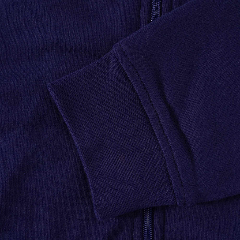 Lacoste Cotton Blend Fleece Zip Sweatshirt - Blue Marine
