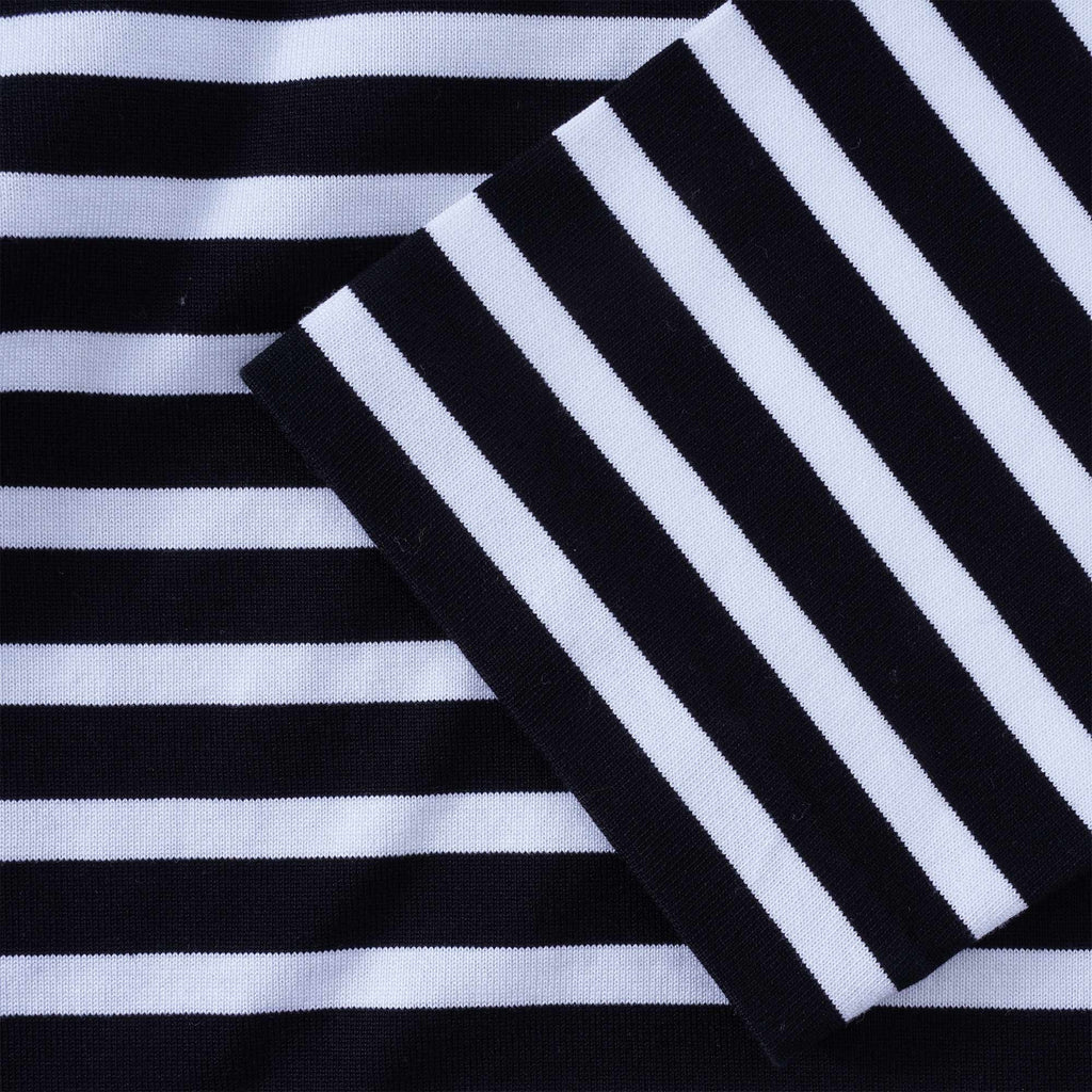 Maison Kitsune Tricolour Fox Patch Classic Marin T-Shirt - Black/White