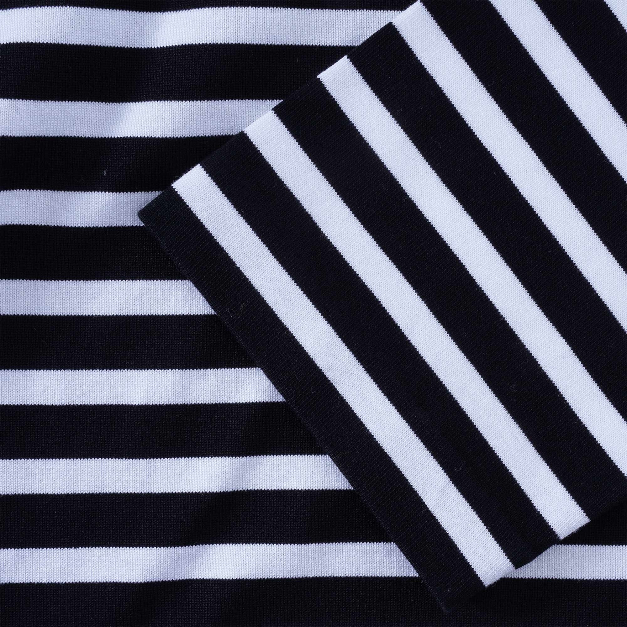 Maison Kitsune Tricolour Fox Patch Classic Marin T-Shirt - Black/White