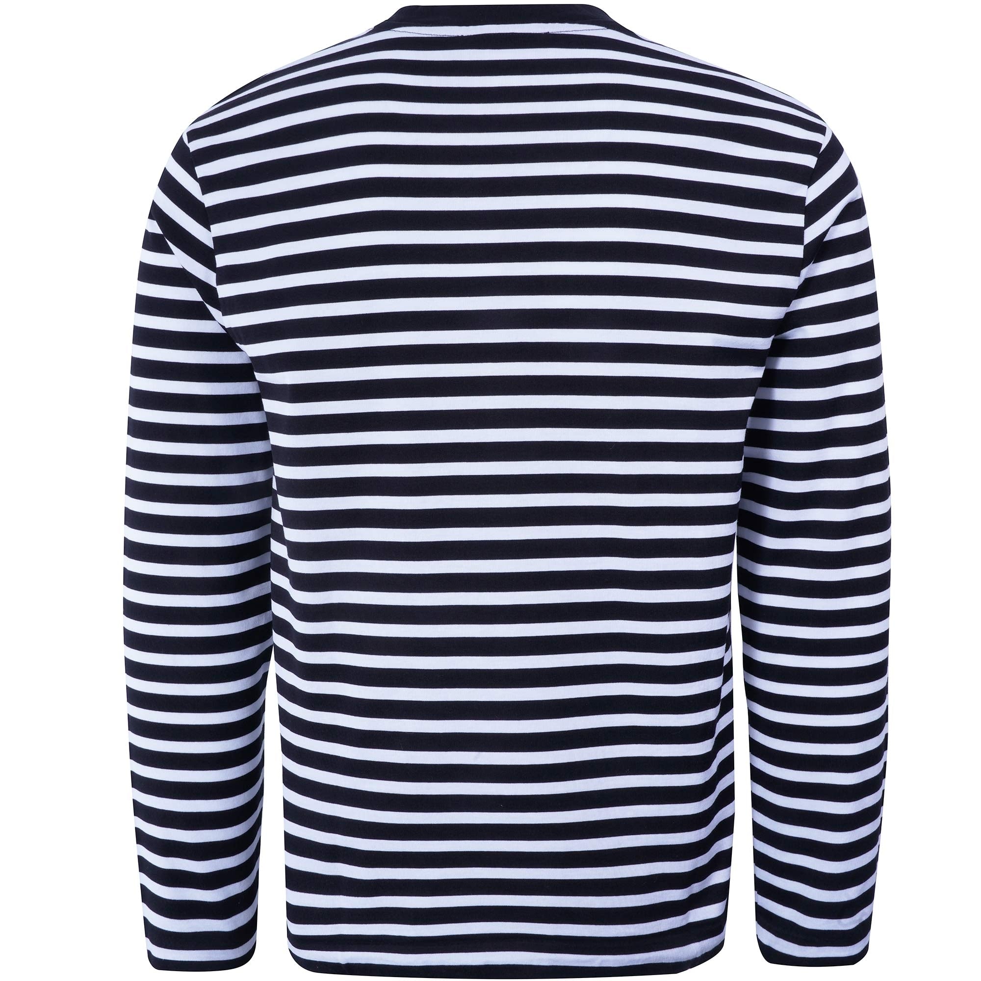 Maison Kitsune Tricolour Fox Patch Classic Marin T-Shirt - Black/White