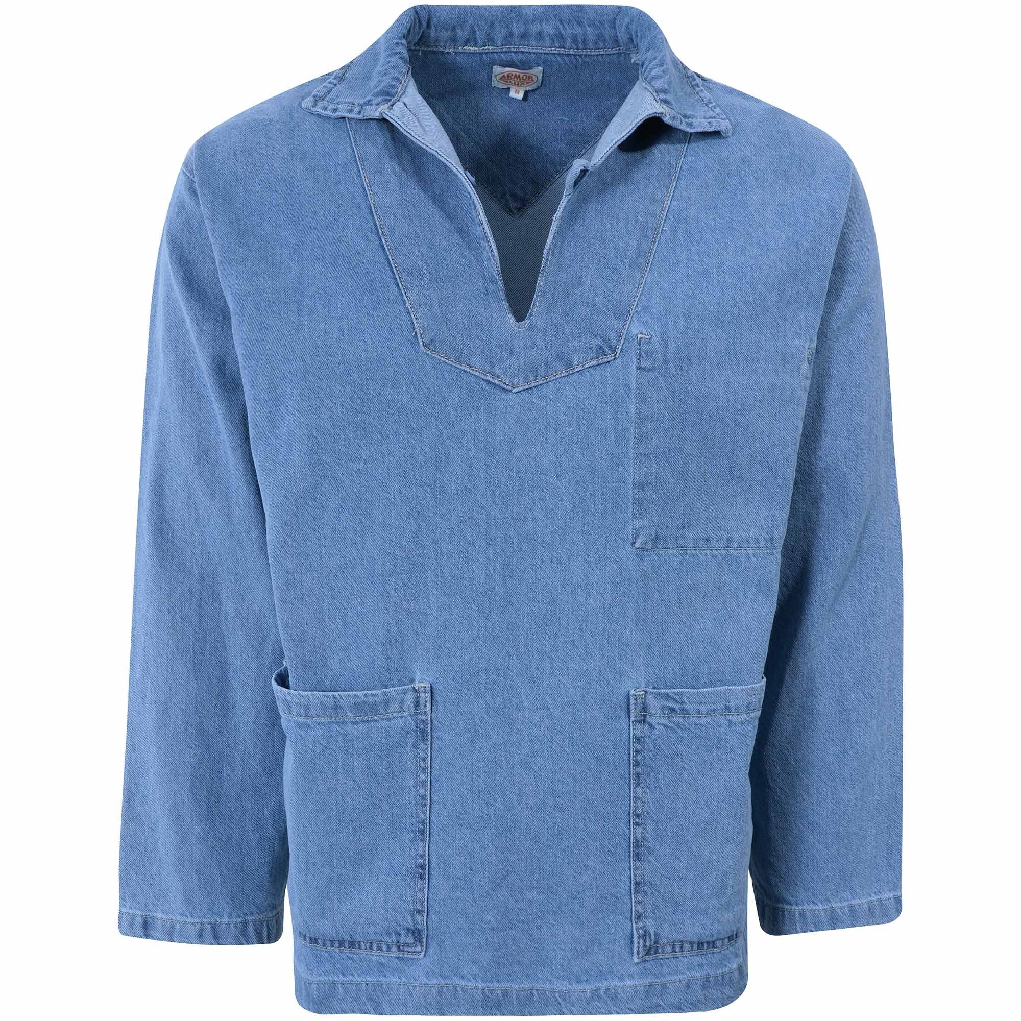 Armor Lux Heritage Smock - Light Denim