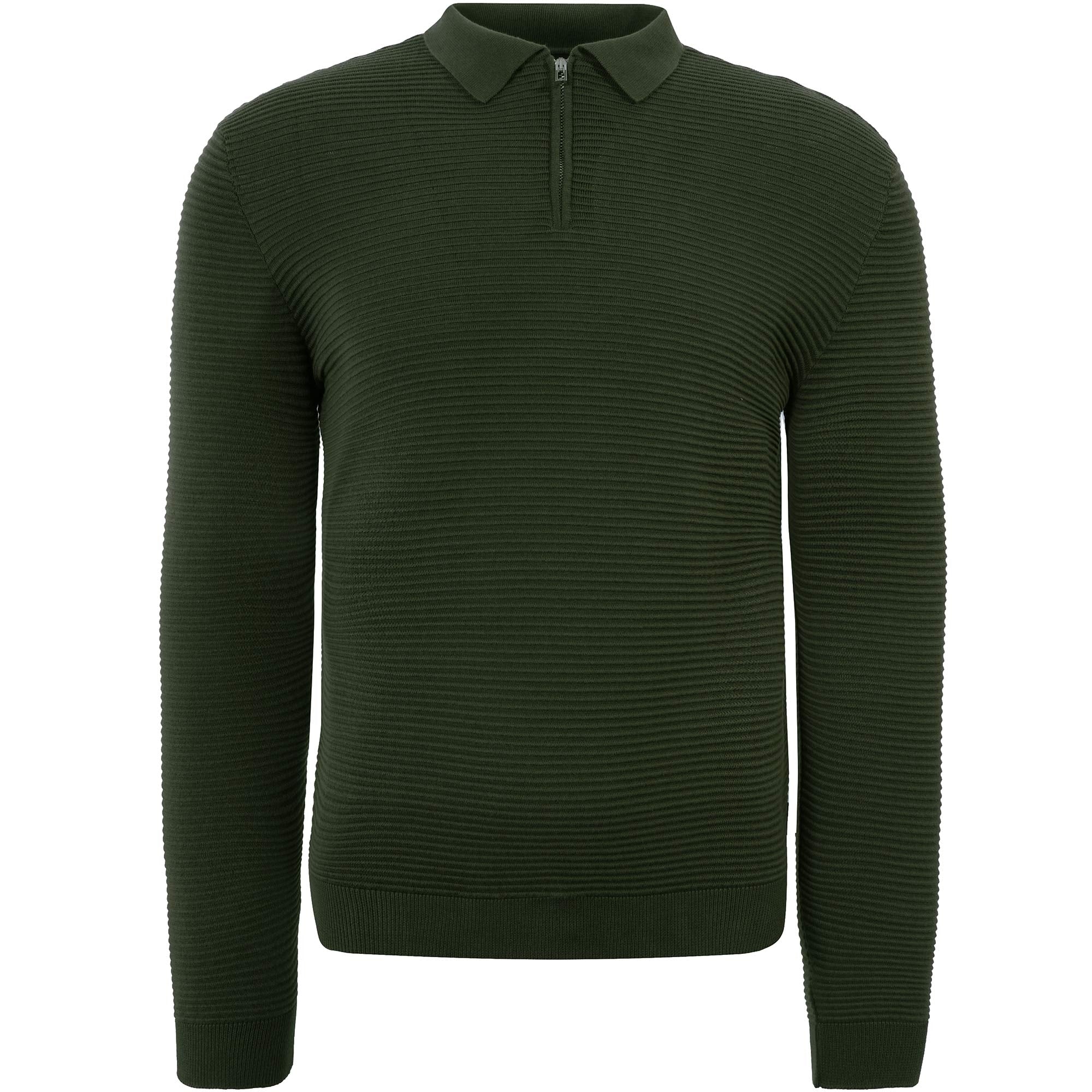Emporio Armani Knitted Polo Shirt - Verde