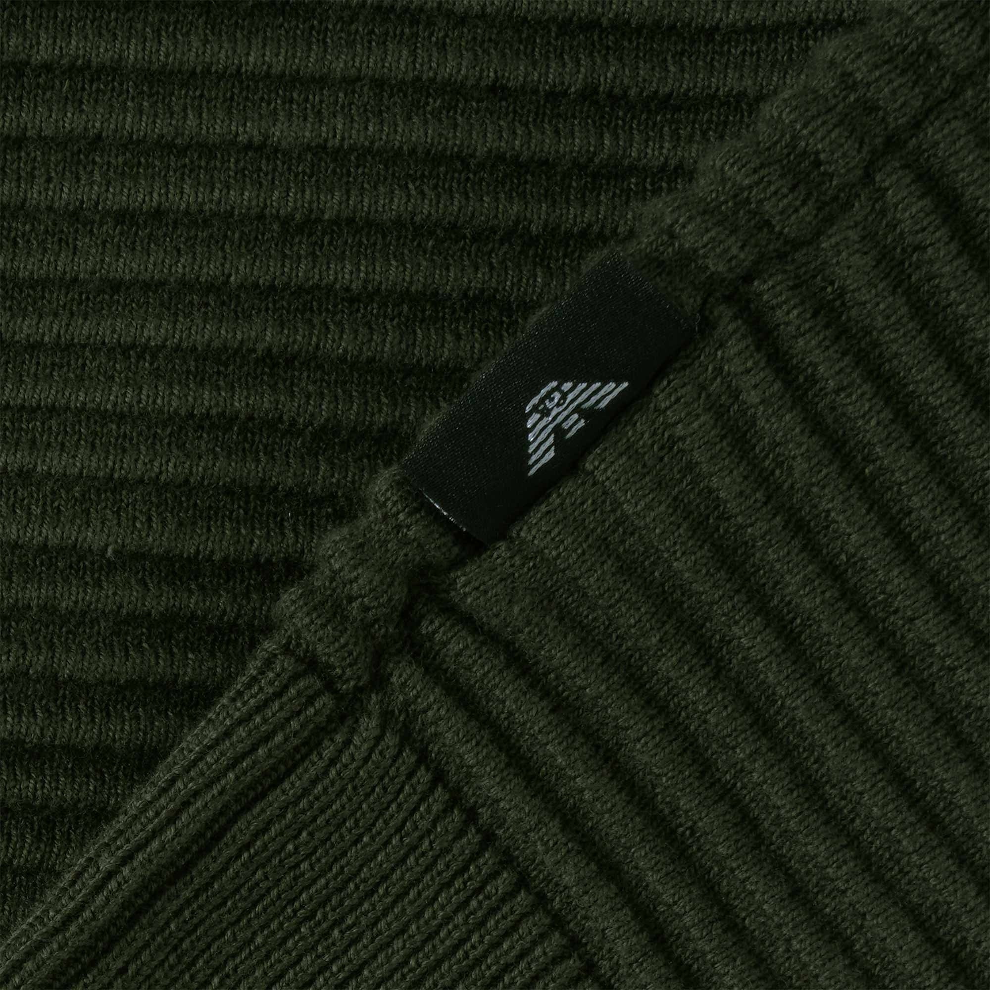 Emporio Armani Knitted Polo Shirt - Verde