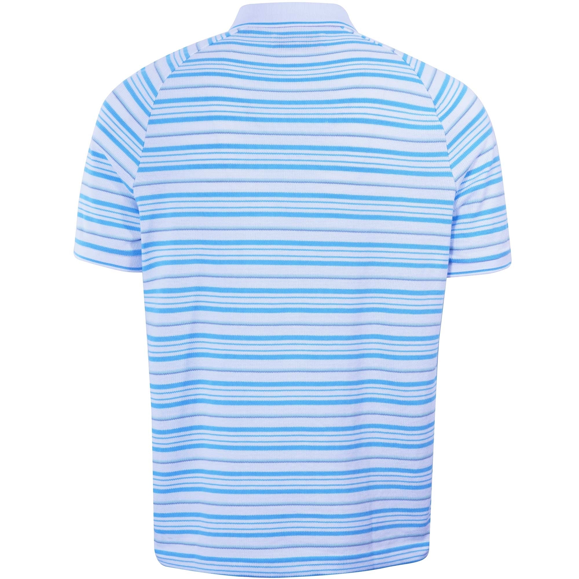 Original Penguin Stripe Zip Raglan Sleeve Polo Shirt - Bright White