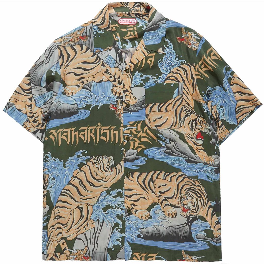 Maharishi Tiger Camp Collar Shirt - Olive