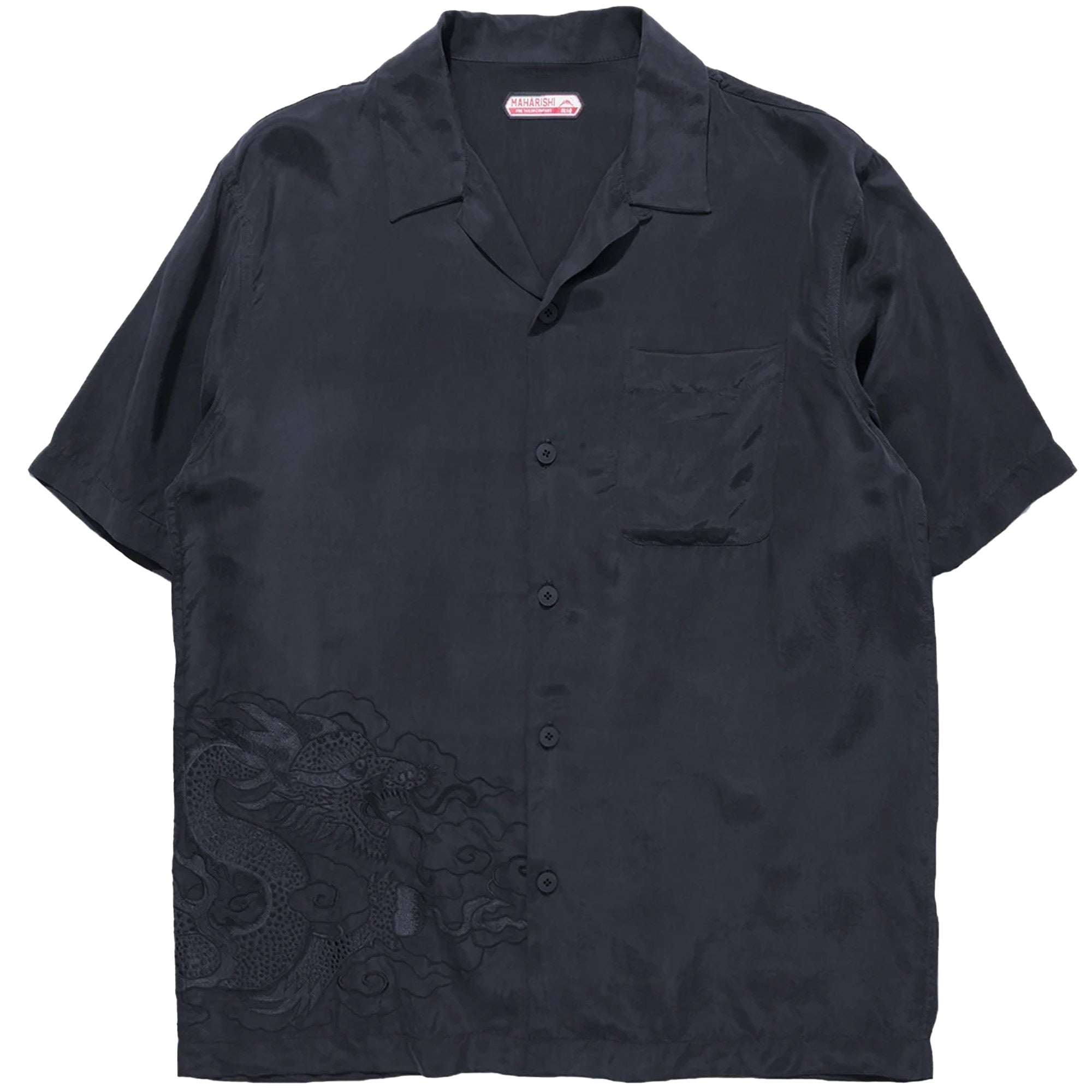 Maharishi Tibetan Dragon Camp Shirt - Black