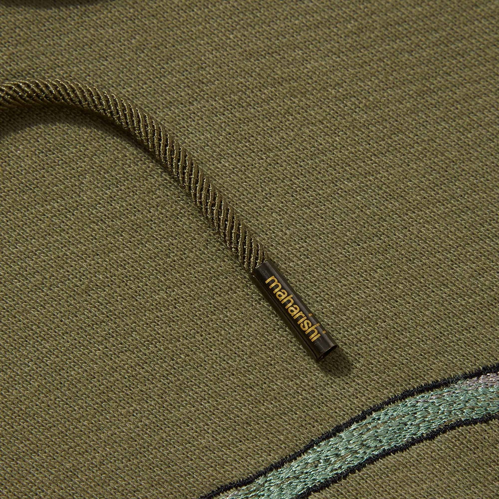 Maharishi Dragon & Tigers Hooded Sweat - Olive – Stuarts London