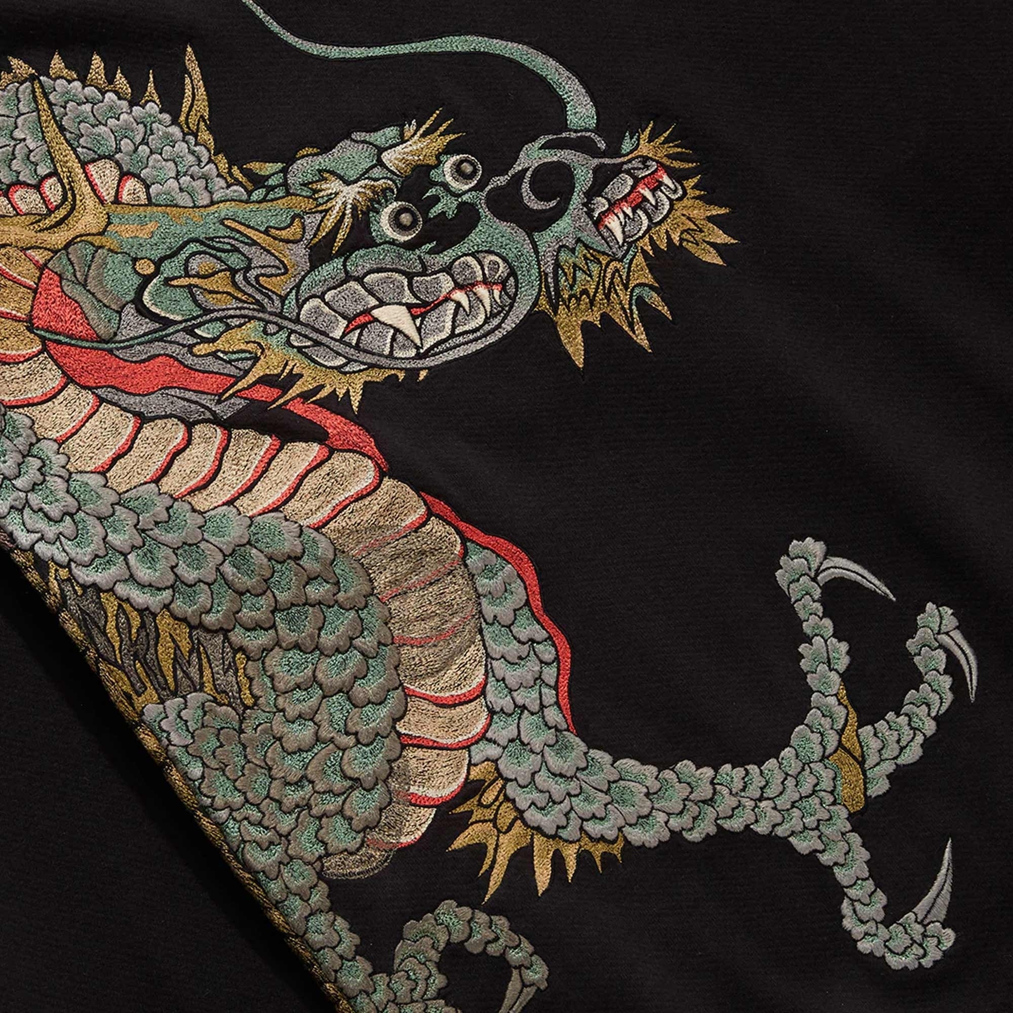 Maharishi Dragon & Tigers Hooded Sweat - Black