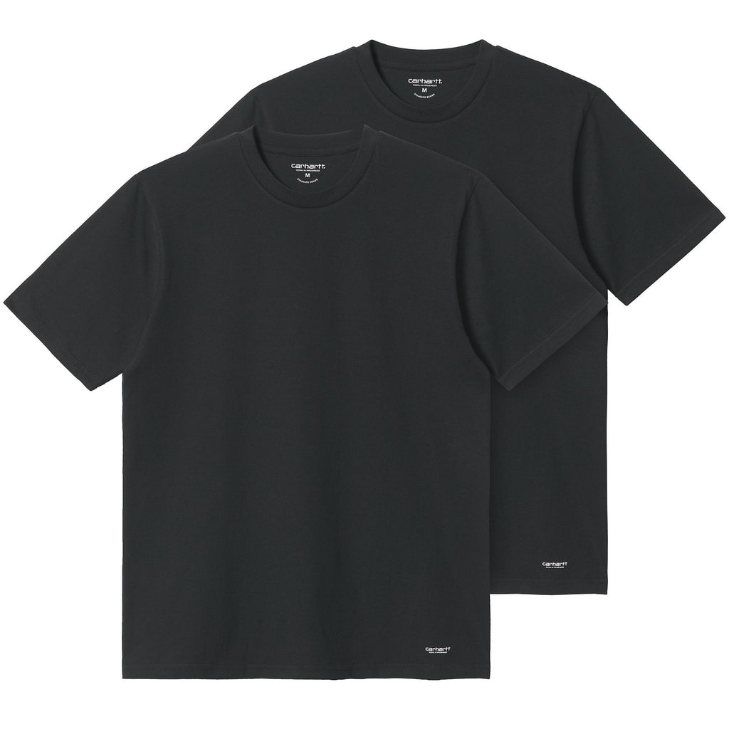 2 Pack Standard Crew Neck T-shirt - Black