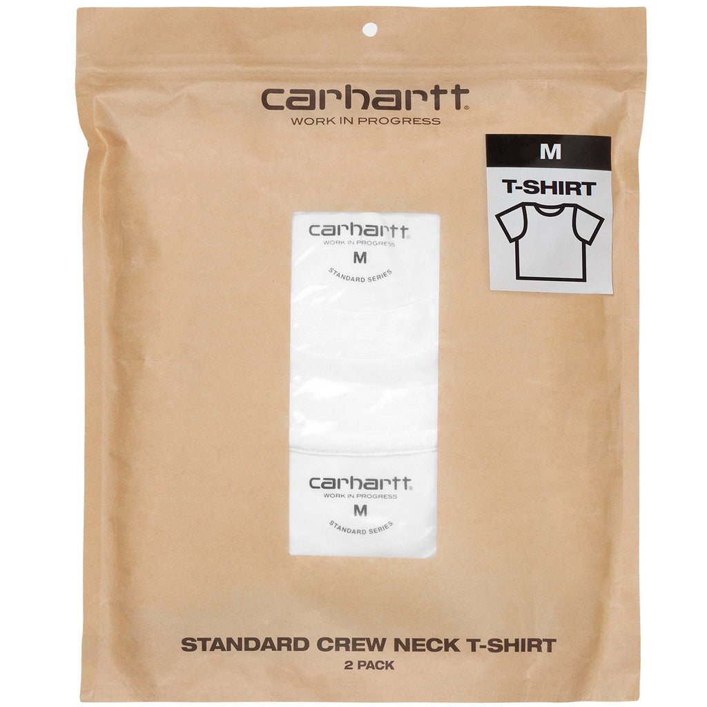 2 Pack Standard Crew Neck T-shirt - White