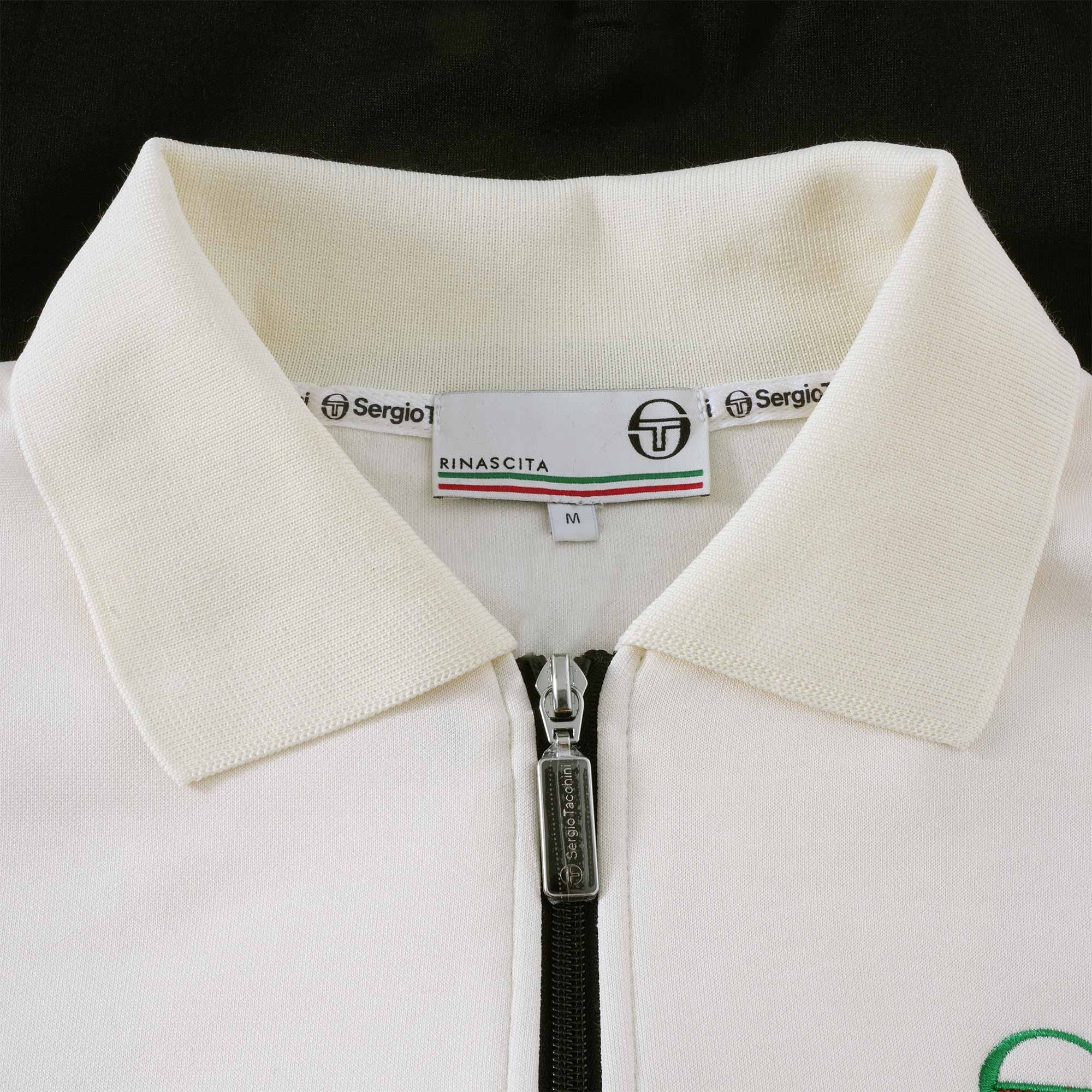 Sergio Tacchini Tomme Track Top - Black/Gardenia