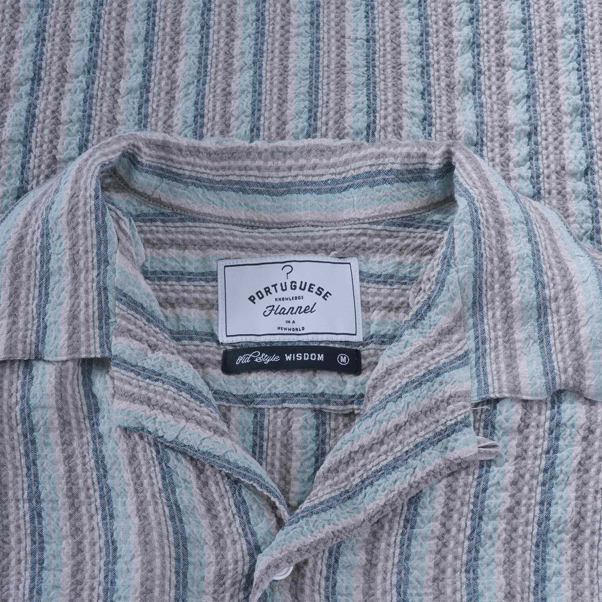 Rugged Stripe Shirt - Blue/Brown/White